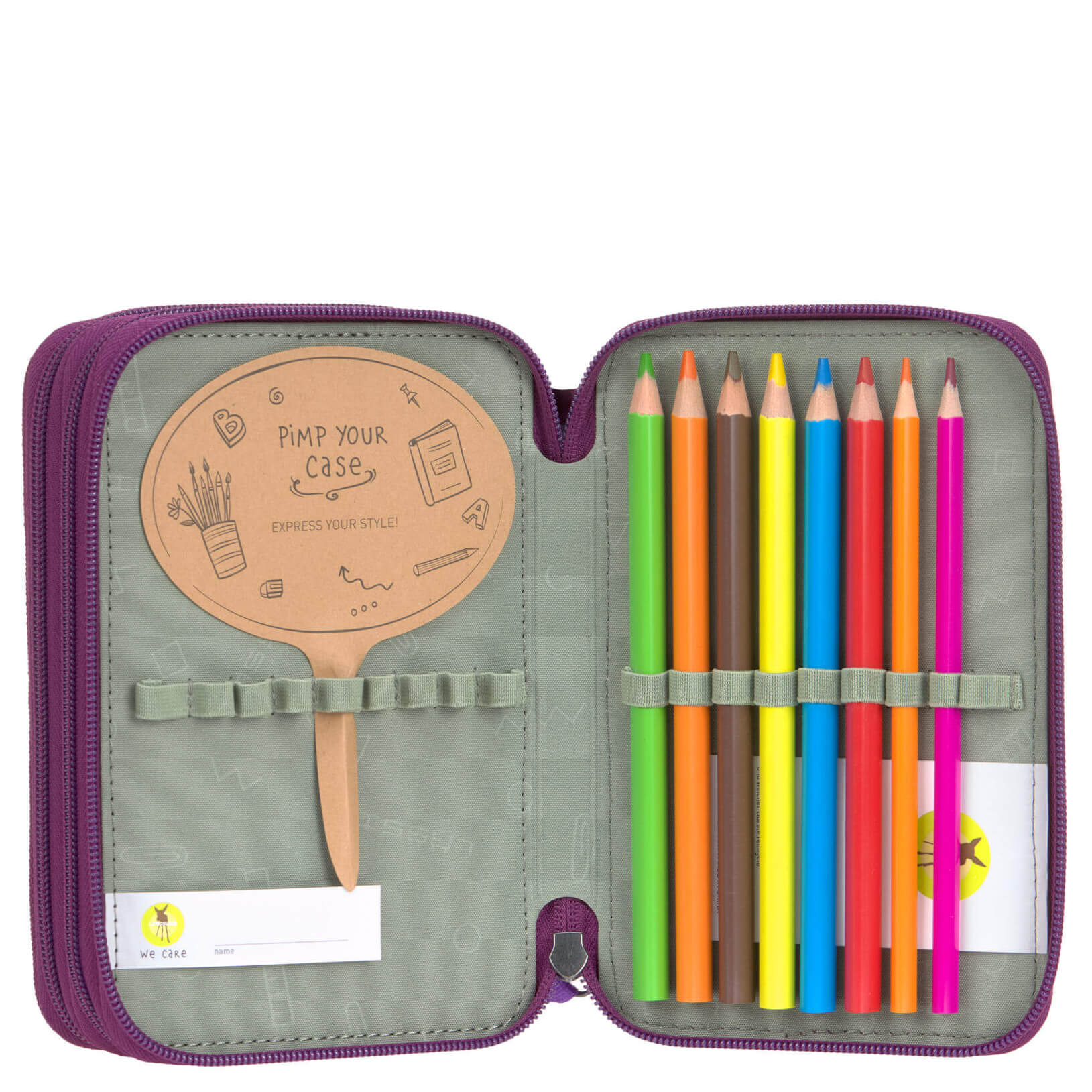 Lässig School Triple Pencil Case - Mäppchen (Unique Lilac) - Image 5