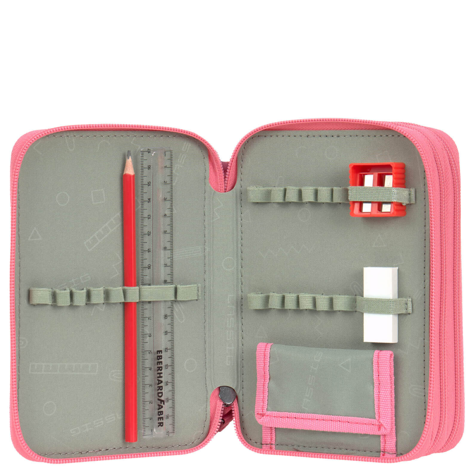 Lässig School Triple Pencil Case - Mäppchen (Unique Pink) - Image 4