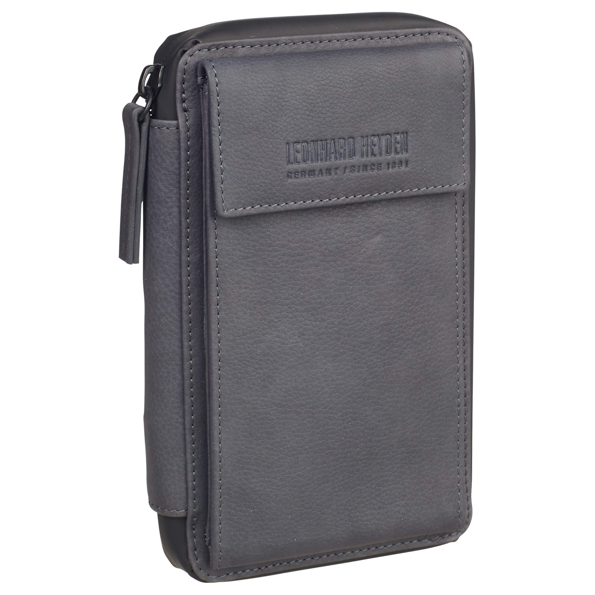 Leonhard Heyden Den Haag - Handytasche 8cc 18 cm (grau)