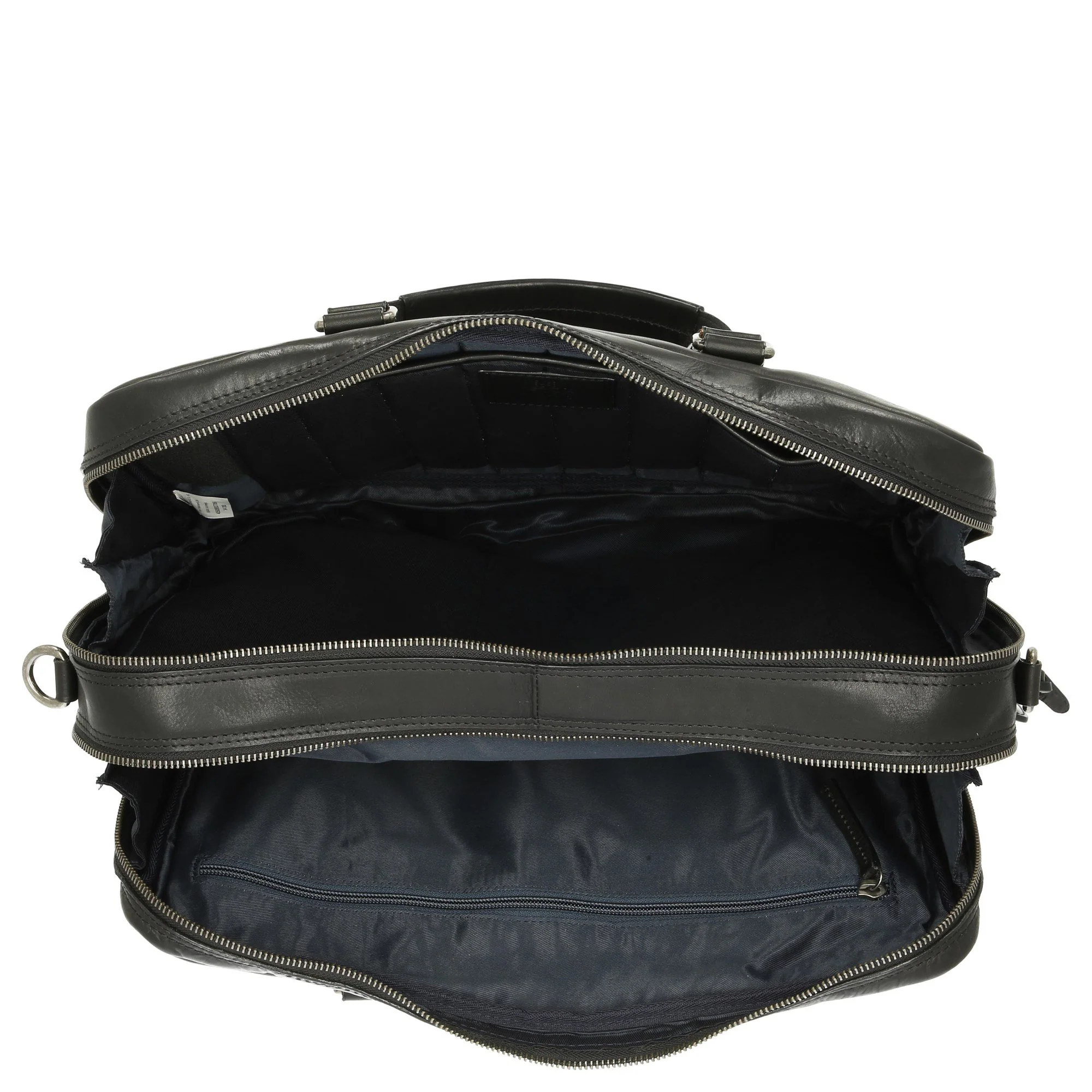 Leonhard Heyden Roma - Aktentasche 2 Fächer. mit Vortasche Leder 15" 41 cm (schwarz) - Image 6