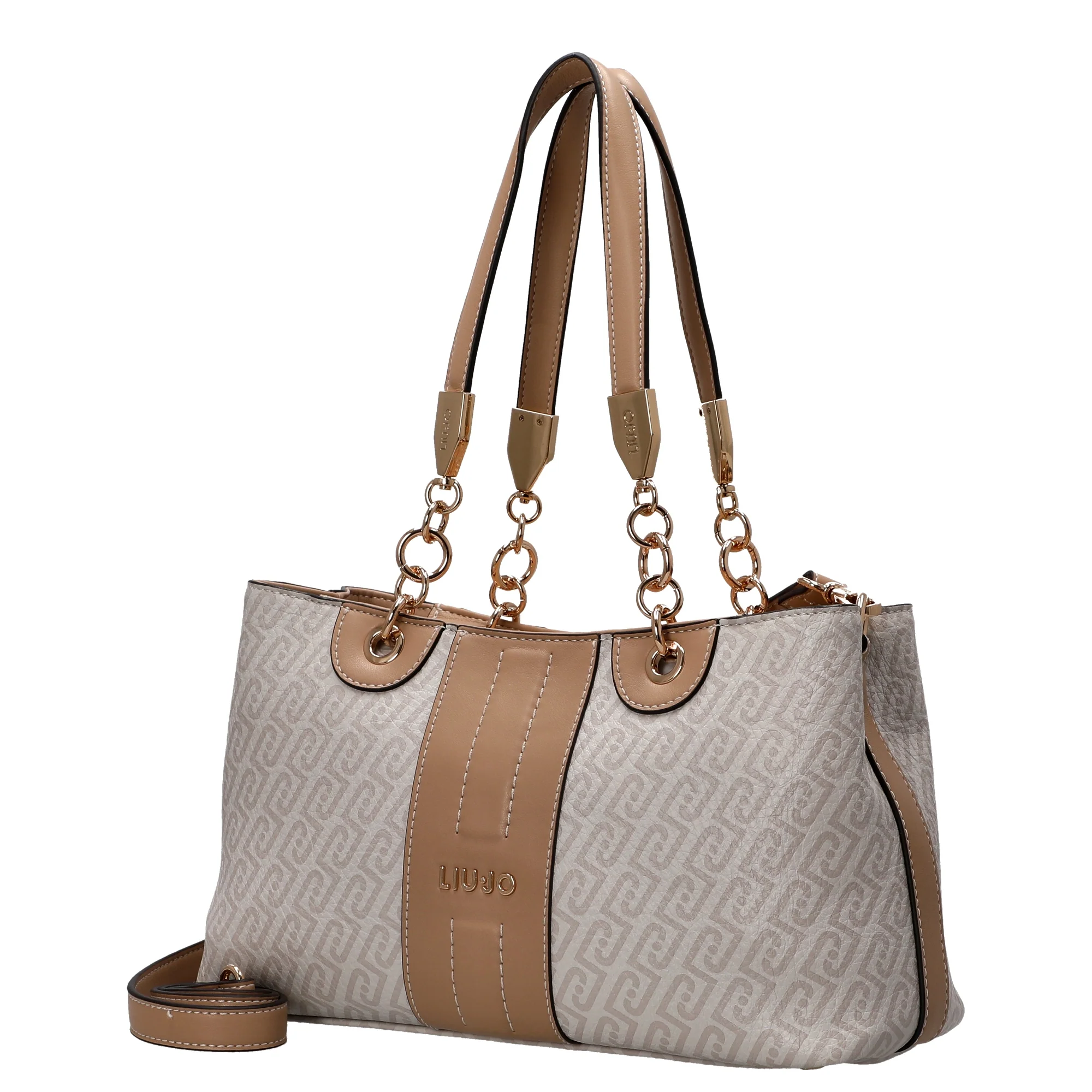 Liu Jo Ematite - Shopper S 30 cm (naturale/dk.cipria) - Image 2