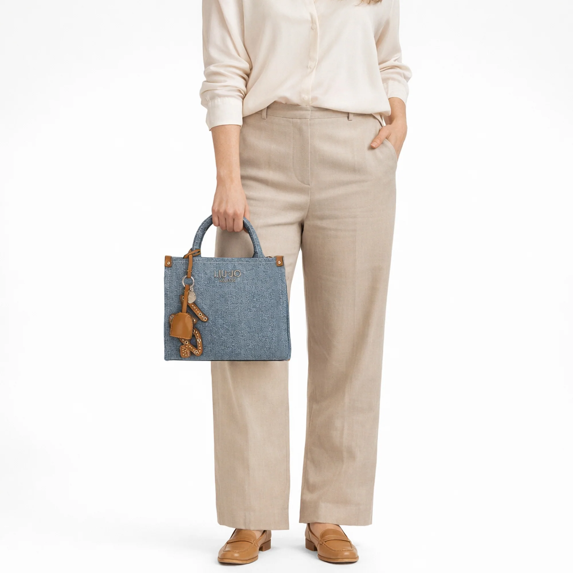 Liu Jo Ridhi - Henkeltasche 25 cm (light denim) - Image 7