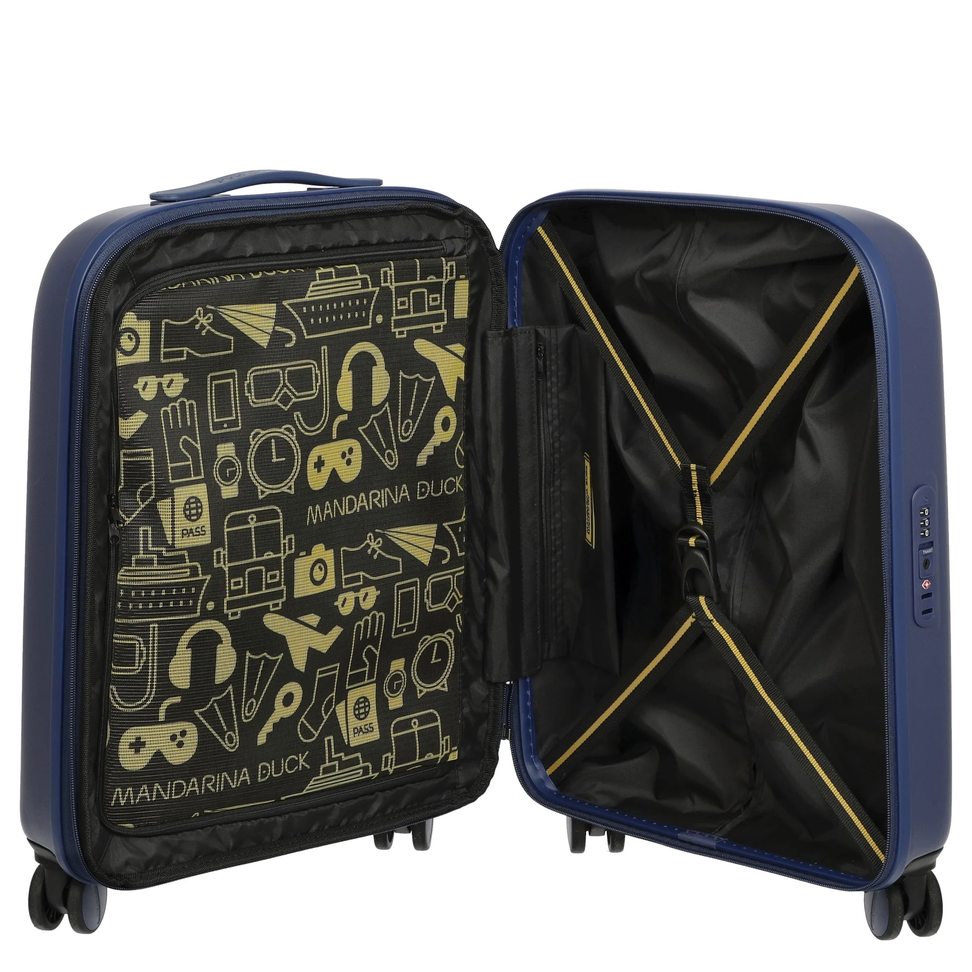 Mandarina Duck Logoduck+ - 4-Rollen-Kabinentrolley 52 cm erw. (deep blue) - Image 6