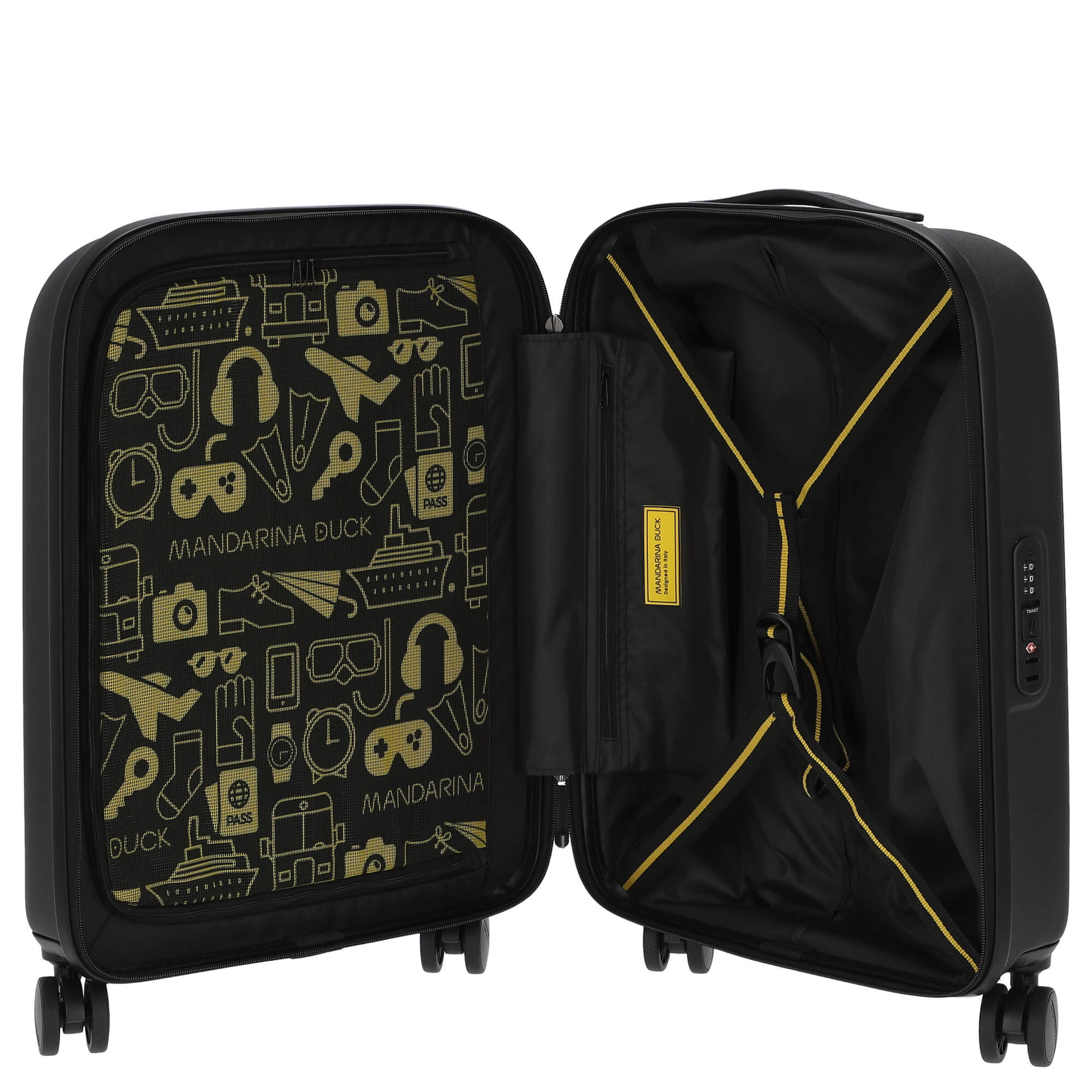 Mandarina Duck Logoduck+ - 4-Rollen-Kabinentrolley 55 cm S (black) - Image 6