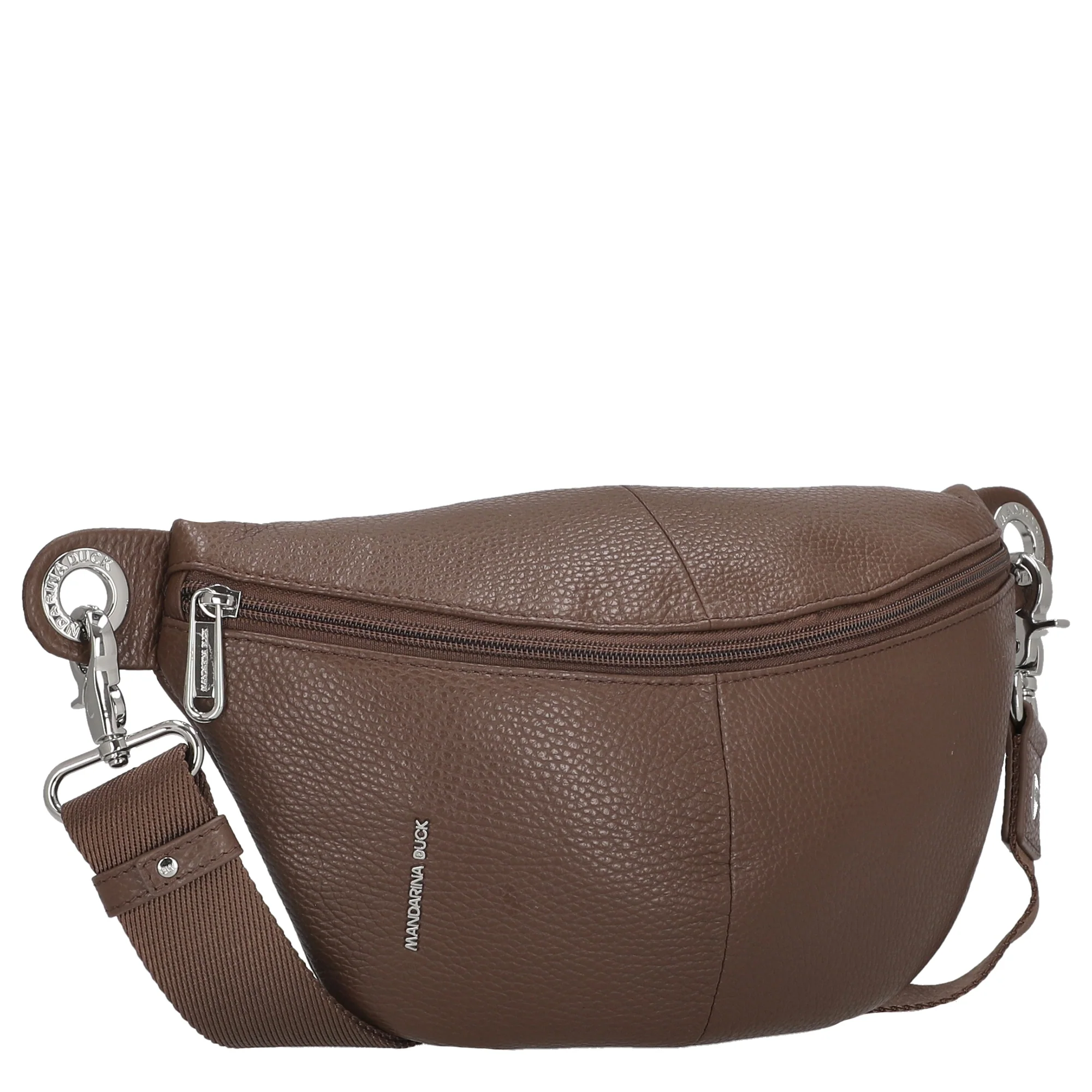 Mandarina Duck Mellow Leather Bum Bag - Gürteltasche 30 cm (milk chocolate) - Image 5