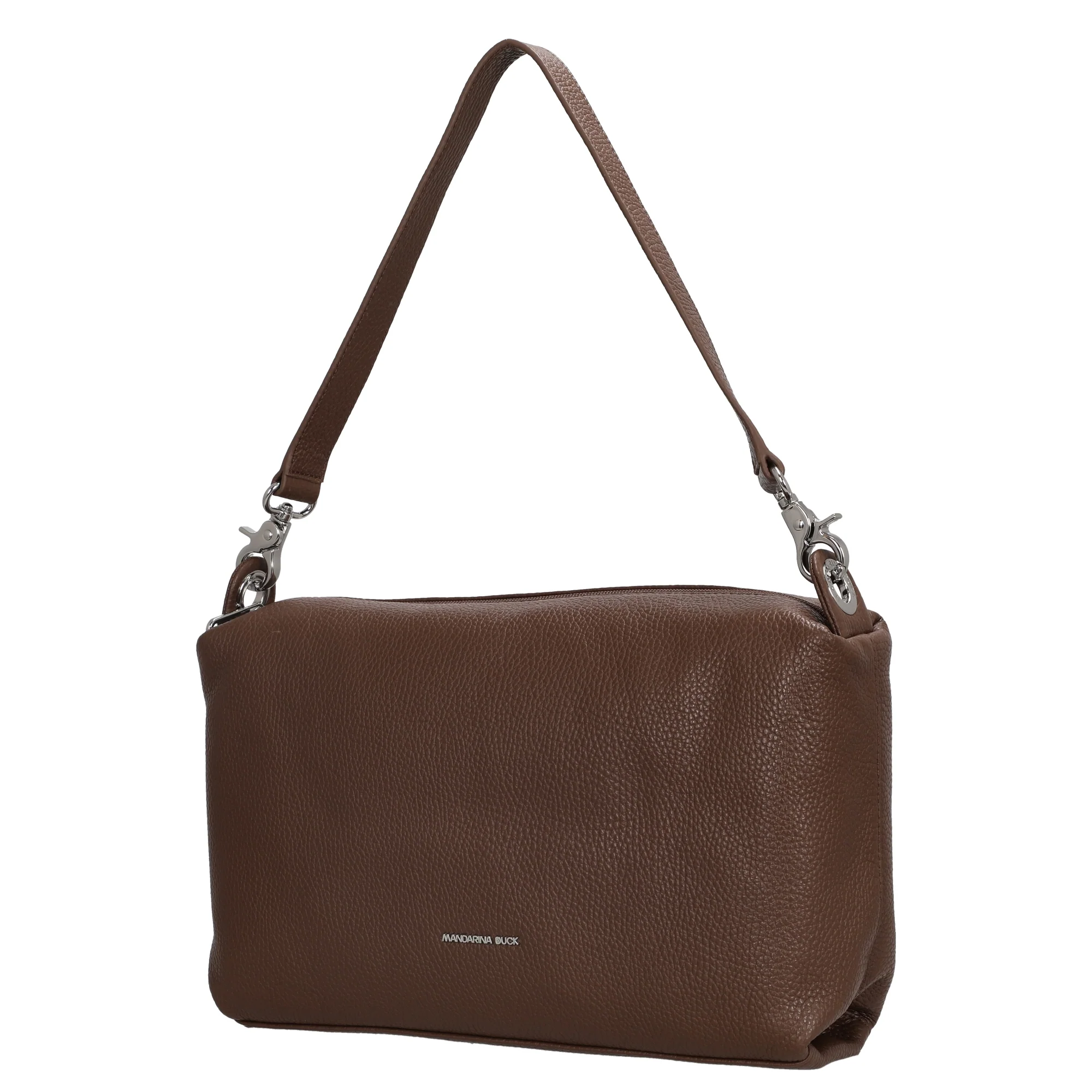 Mandarina Duck Mellow Leather Hobo - Schultertasche 30 cm (milk chocolate) - Image 2