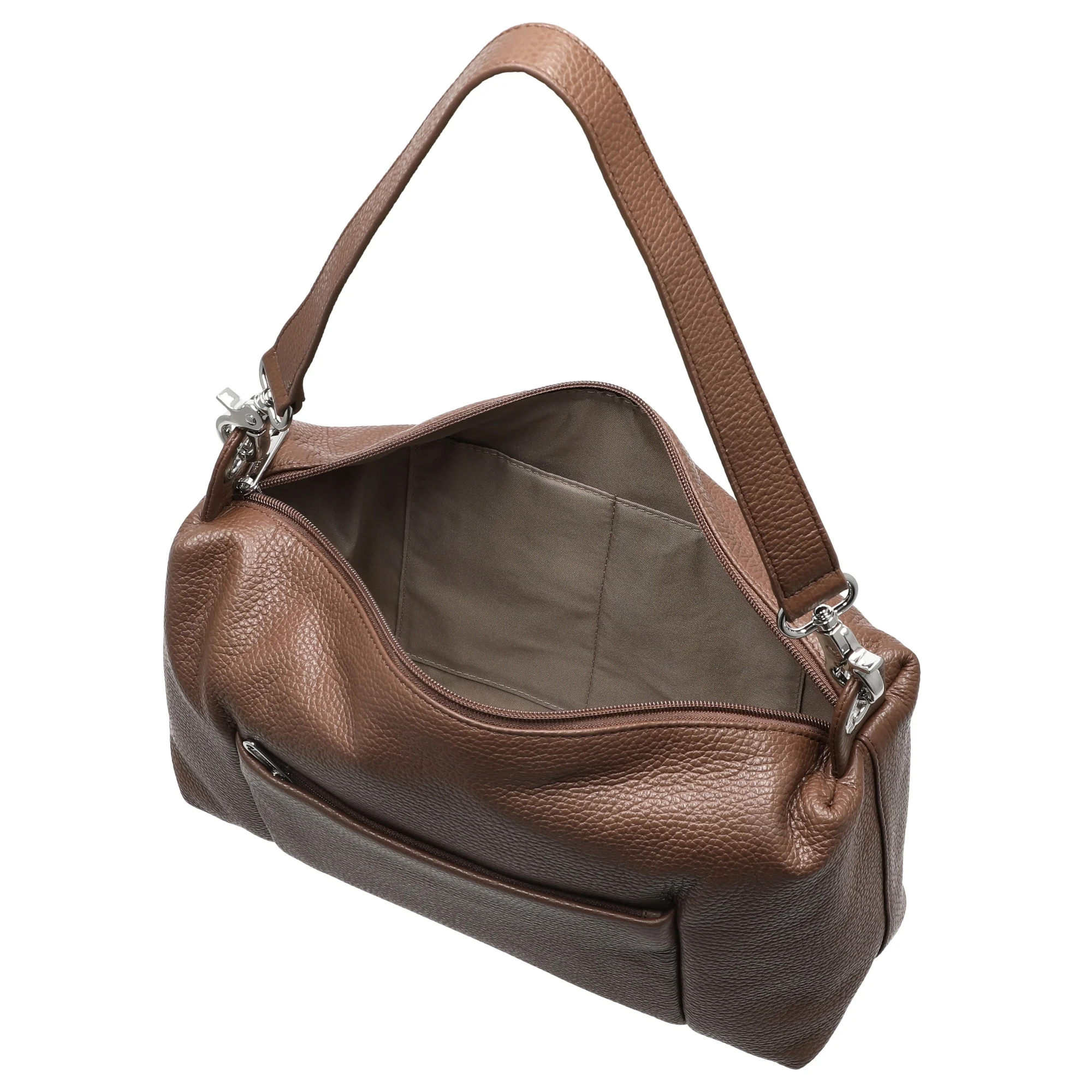 Mandarina Duck Mellow Leather Hobo - Schultertasche 30 cm (milk chocolate) - Image 6