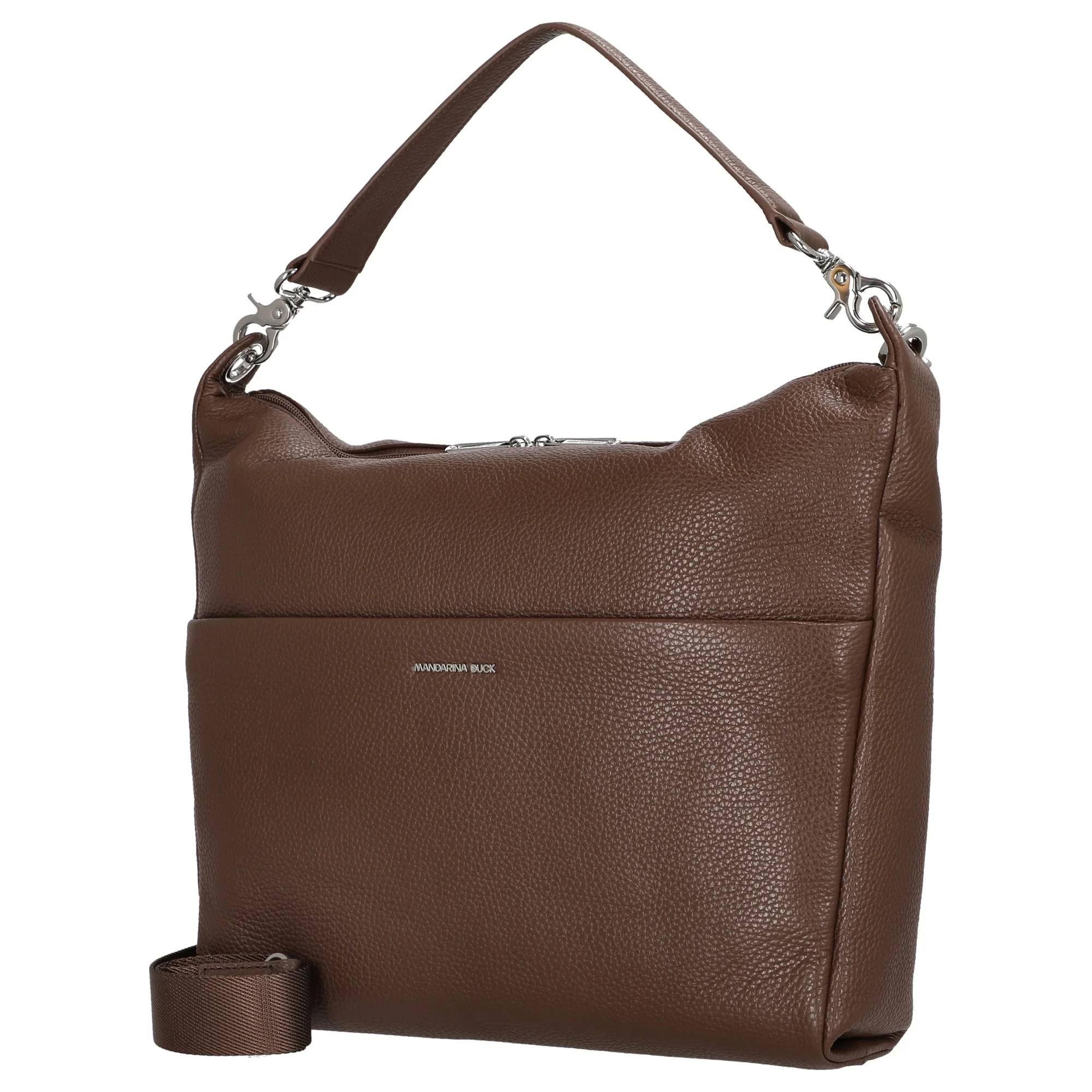Mandarina Duck Mellow Leather Hobo - Schultertasche 33 cm (milk chocolate) - Image 2