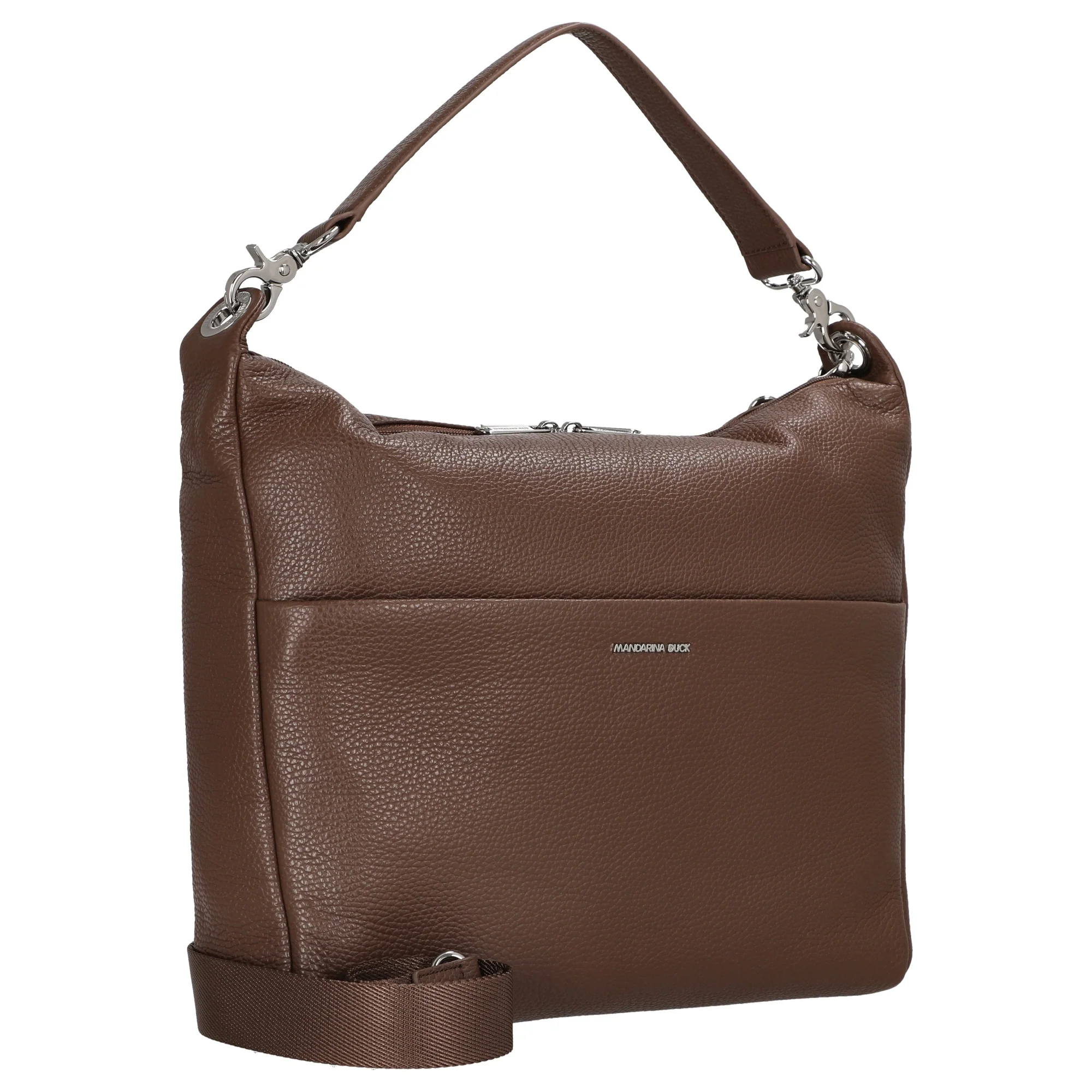 Mandarina Duck Mellow Leather Hobo - Schultertasche 33 cm (milk chocolate) - Image 5