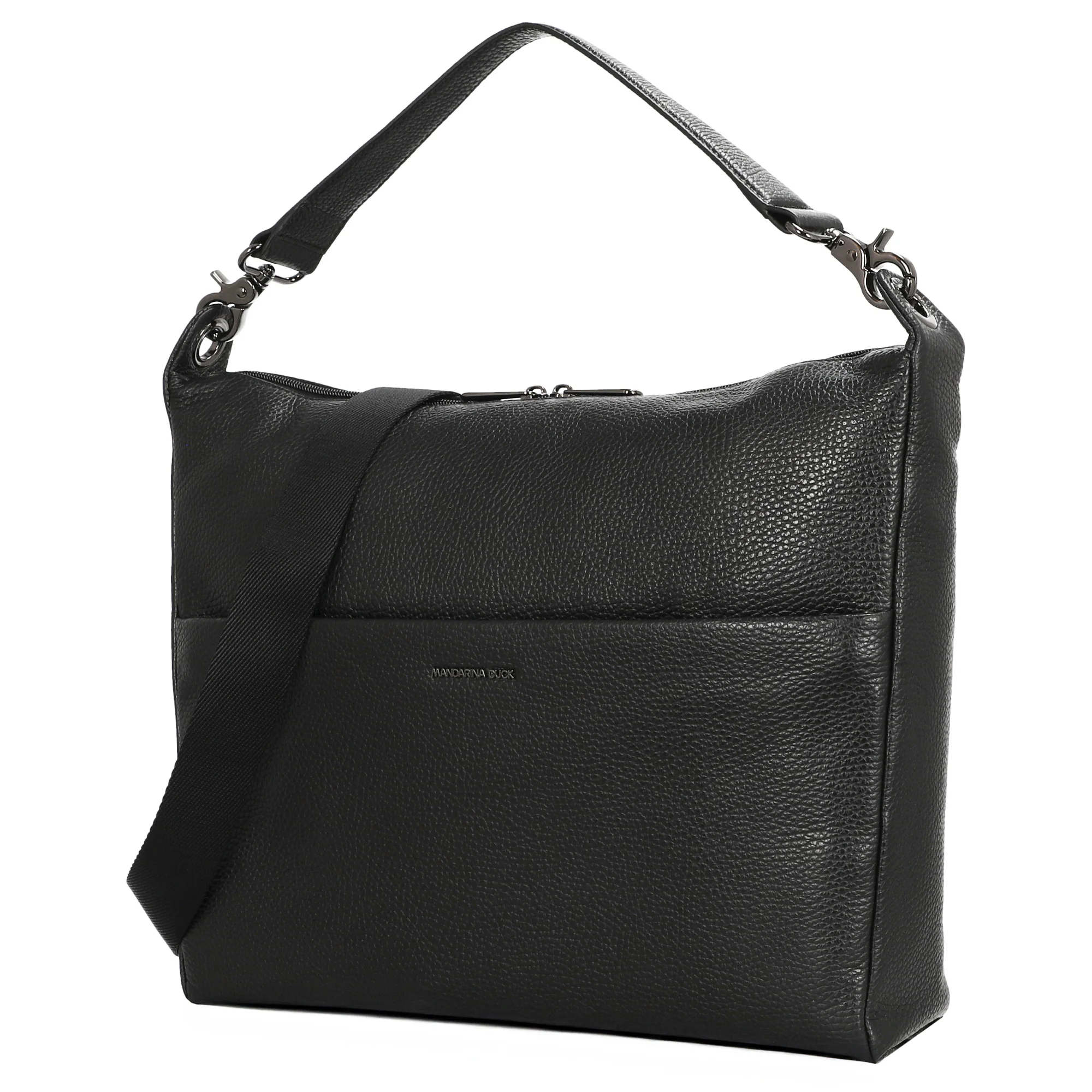 Mandarina Duck Mellow Leather Hobo - Schultertasche 33 cm (nero) - Image 2