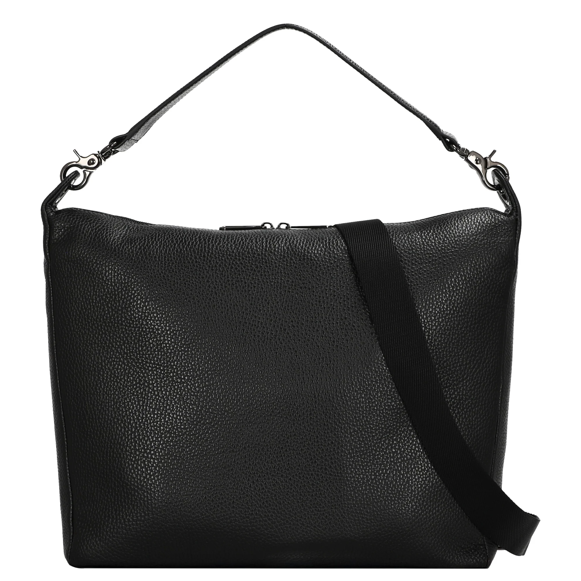 Mandarina Duck Mellow Leather Hobo - Schultertasche 33 cm (nero) - Image 4