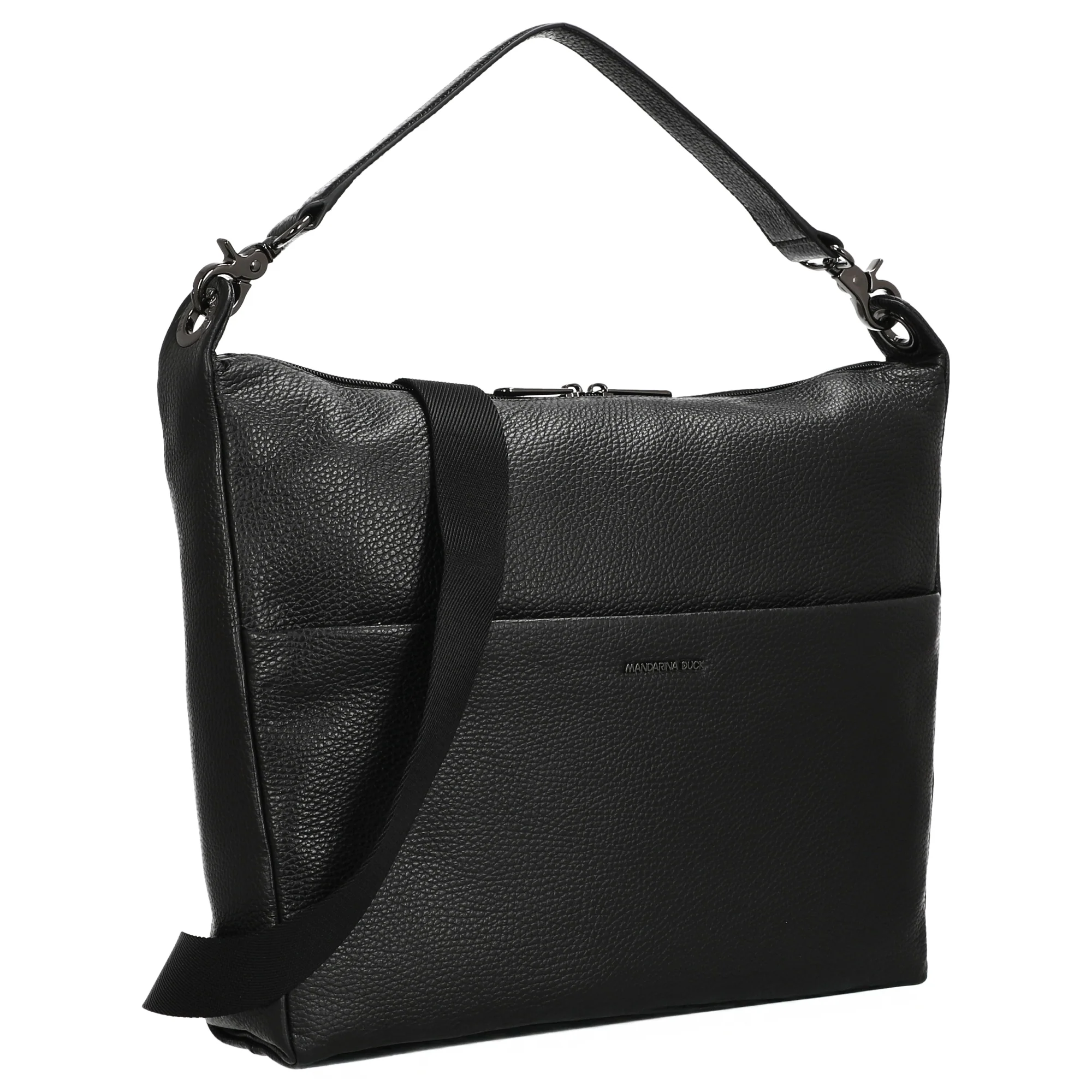 Mandarina Duck Mellow Leather Hobo - Schultertasche 33 cm (nero) - Image 5