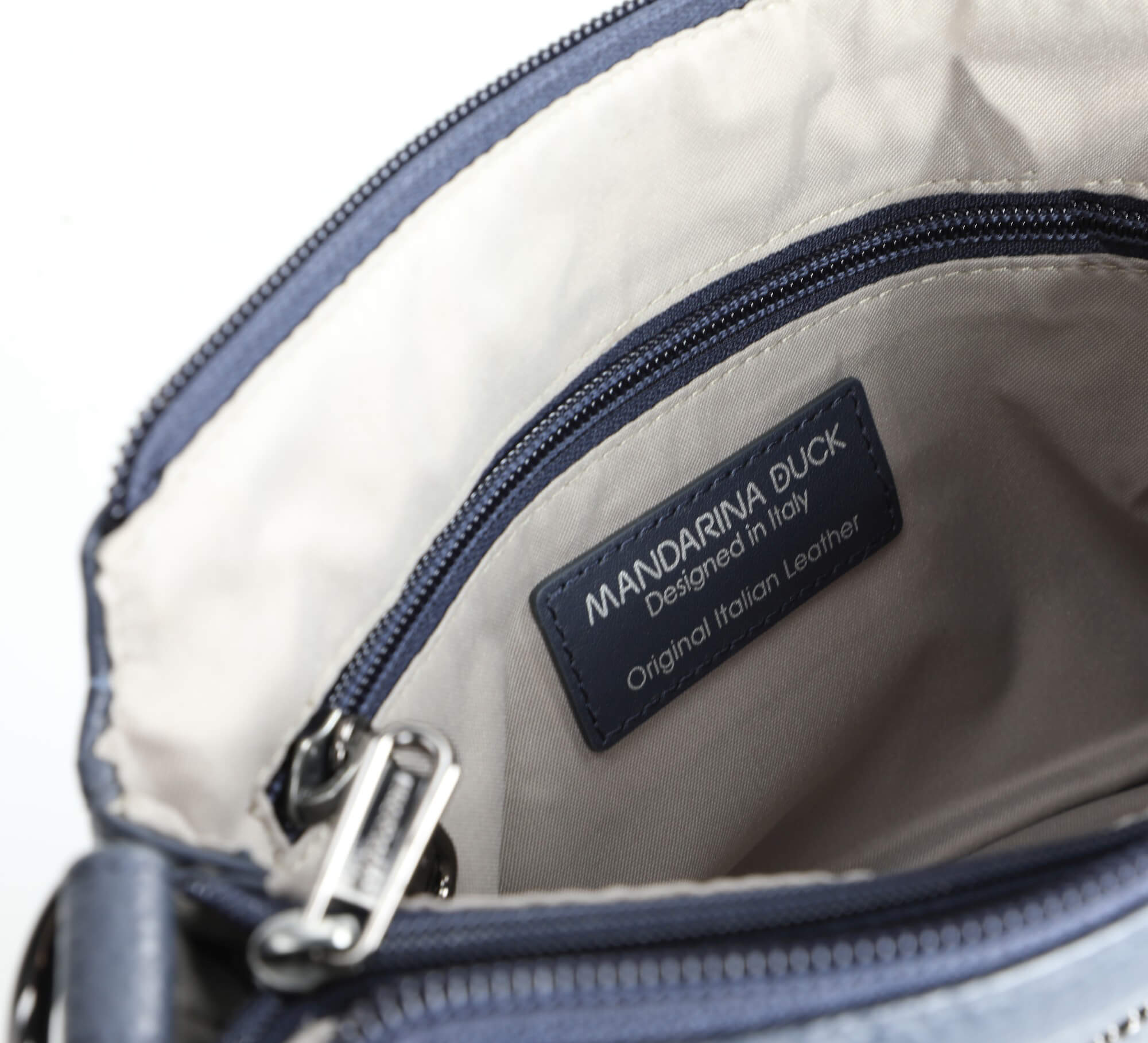 Mandarina Duck Mellow Leather Pochette - Abendtasche 23 cm (dress blue) - Image 6