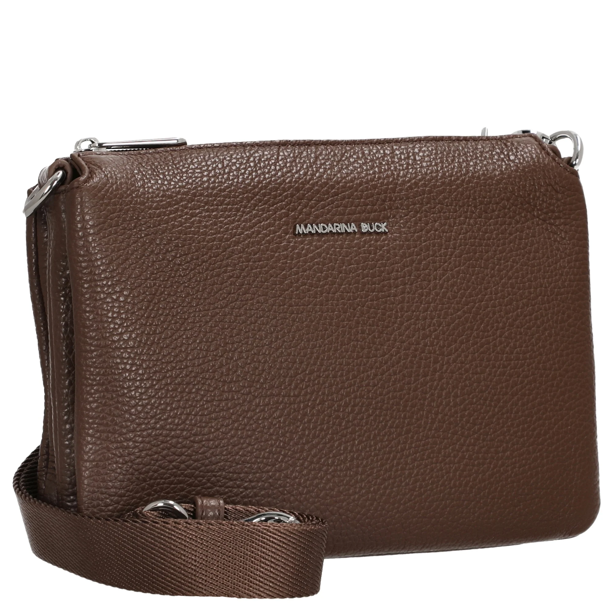 Mandarina Duck Mellow Leather Pochette - Abendtasche 23 cm (milk chocolate) - Image 5