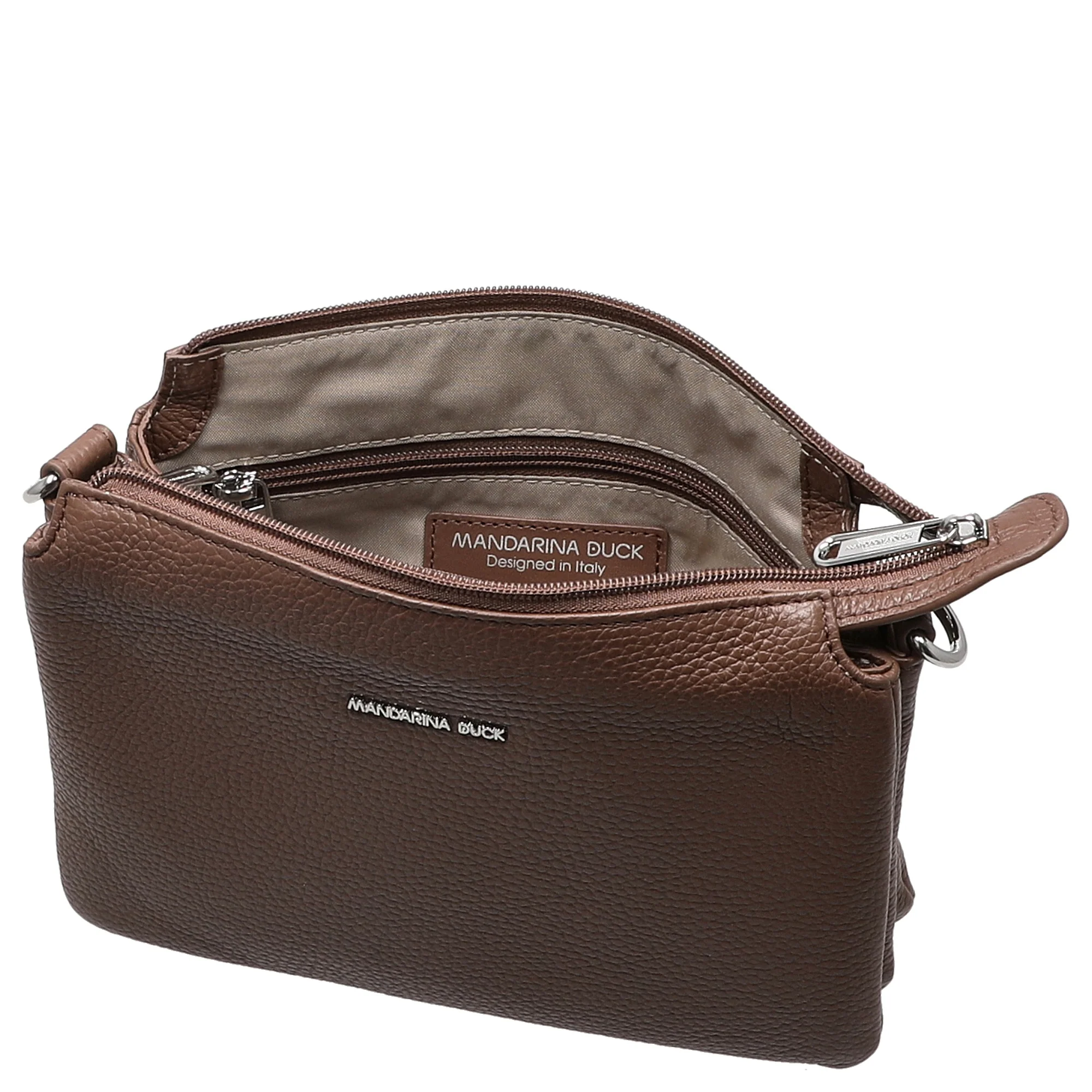 Mandarina Duck Mellow Leather Pochette - Abendtasche 23 cm (milk chocolate) - Image 6