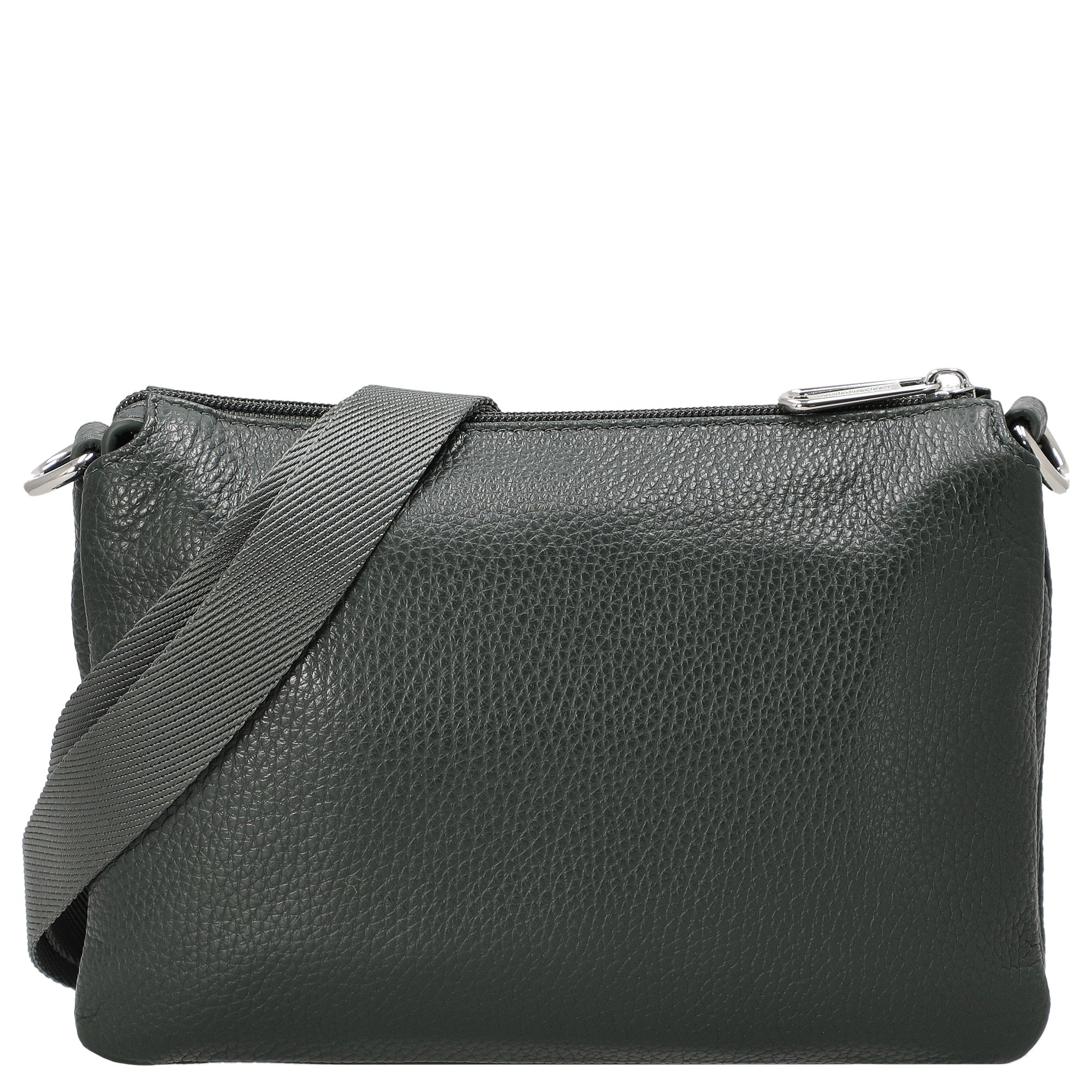 Mandarina Duck Mellow Leather Pochette - Umhängetasche 23 cm (pine green) - Image 4
