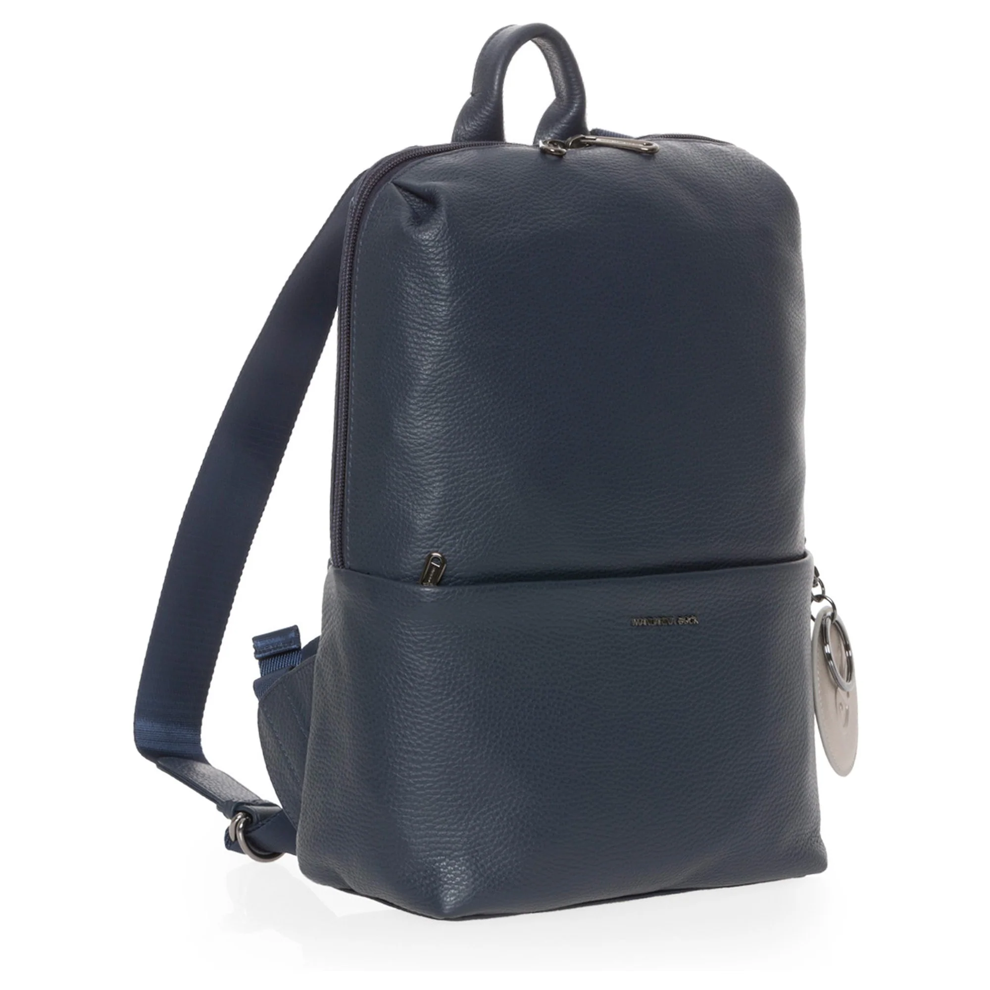 Mandarina Duck Mellow Leather - Rucksack 13" 36 cm Leder (dress blue) - Image 3