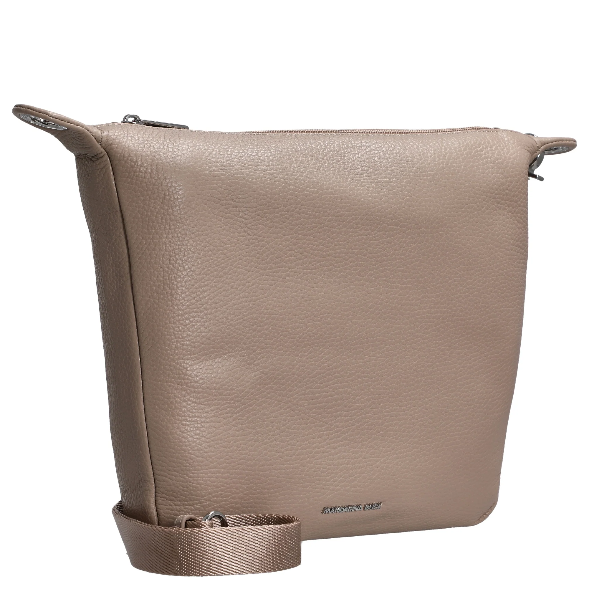 Mandarina Duck Mellow Leather - Schultertasche 28 cm (warm taupe) - Image 5