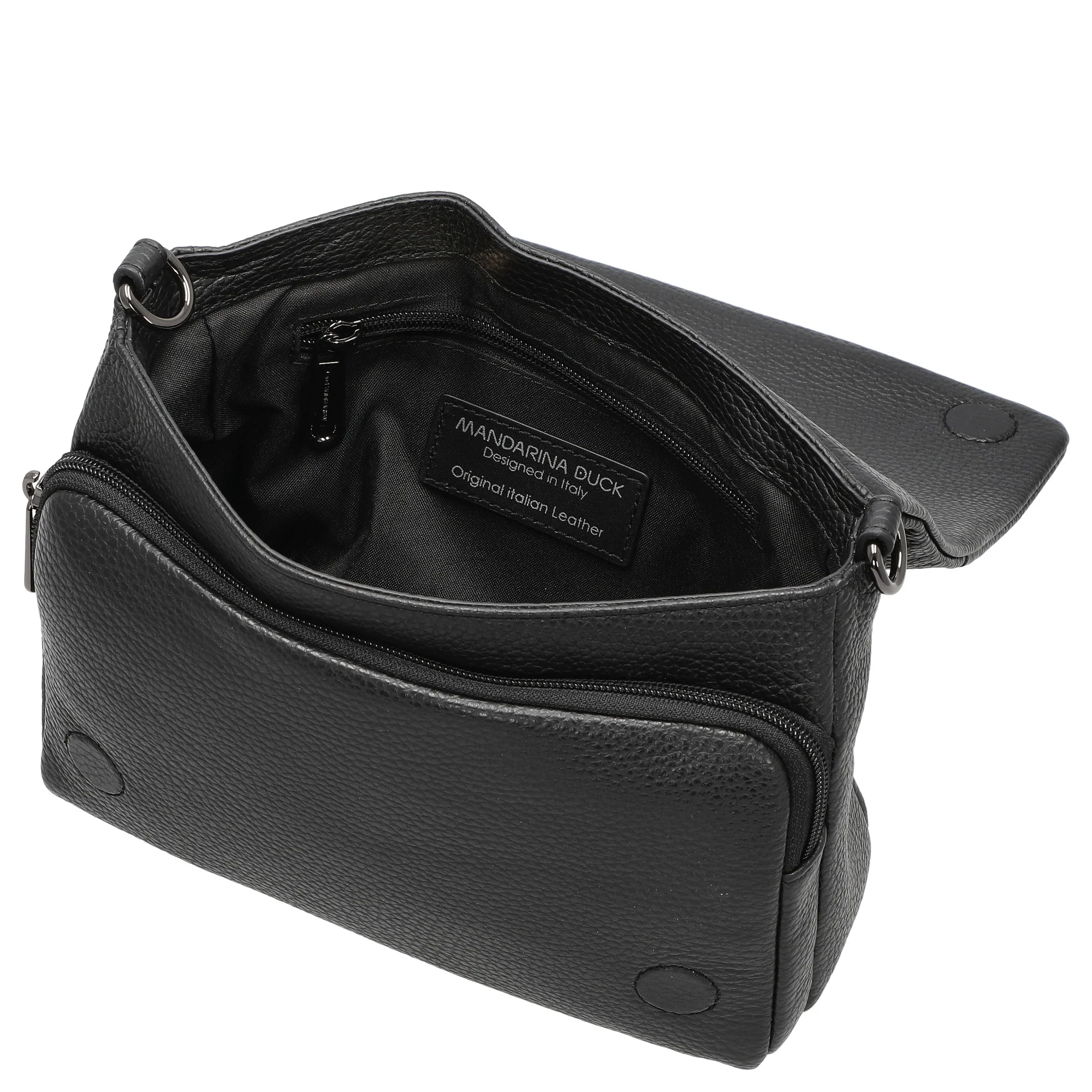 Mandarina Duck Mellow Leather - Umhängetasche 22 cm (nero) - Image 6