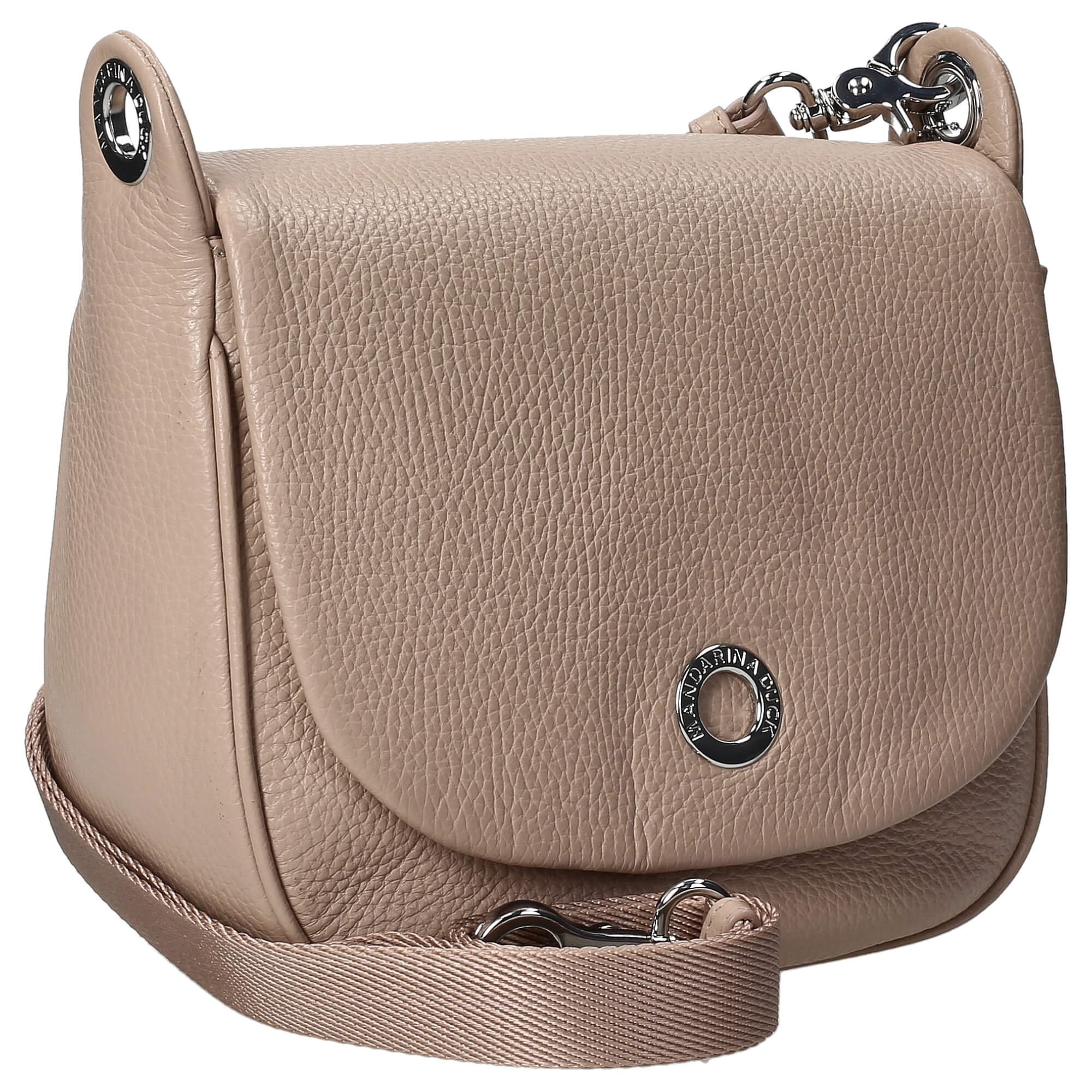 Mandarina Duck Mellow Leather - Umhängetasche 23 cm (warm taupe) - Image 5
