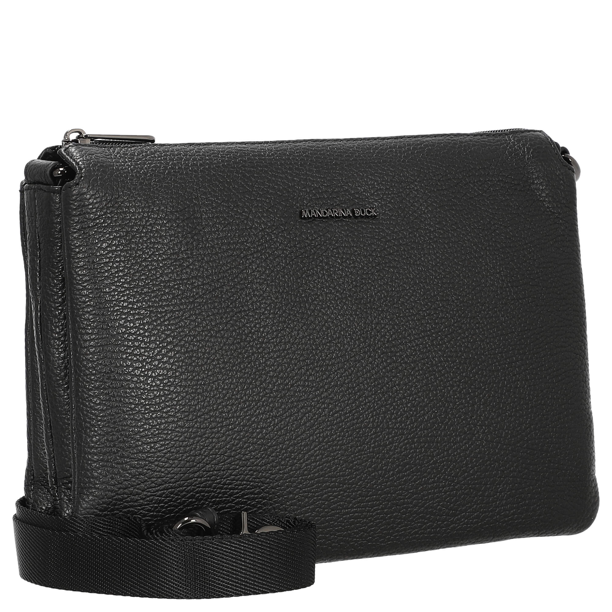 Mandarina Duck Mellow Leather - Umhängetasche 28 cm (nero) - Image 5