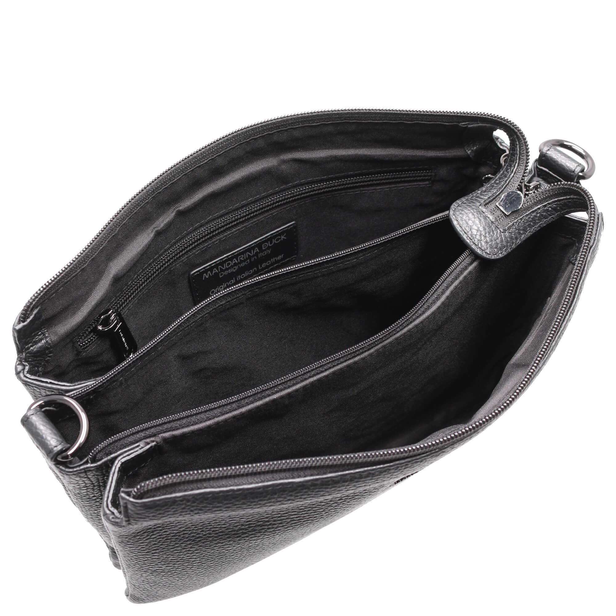 Mandarina Duck Mellow Leather - Umhängetasche 28 cm (nero) - Image 6
