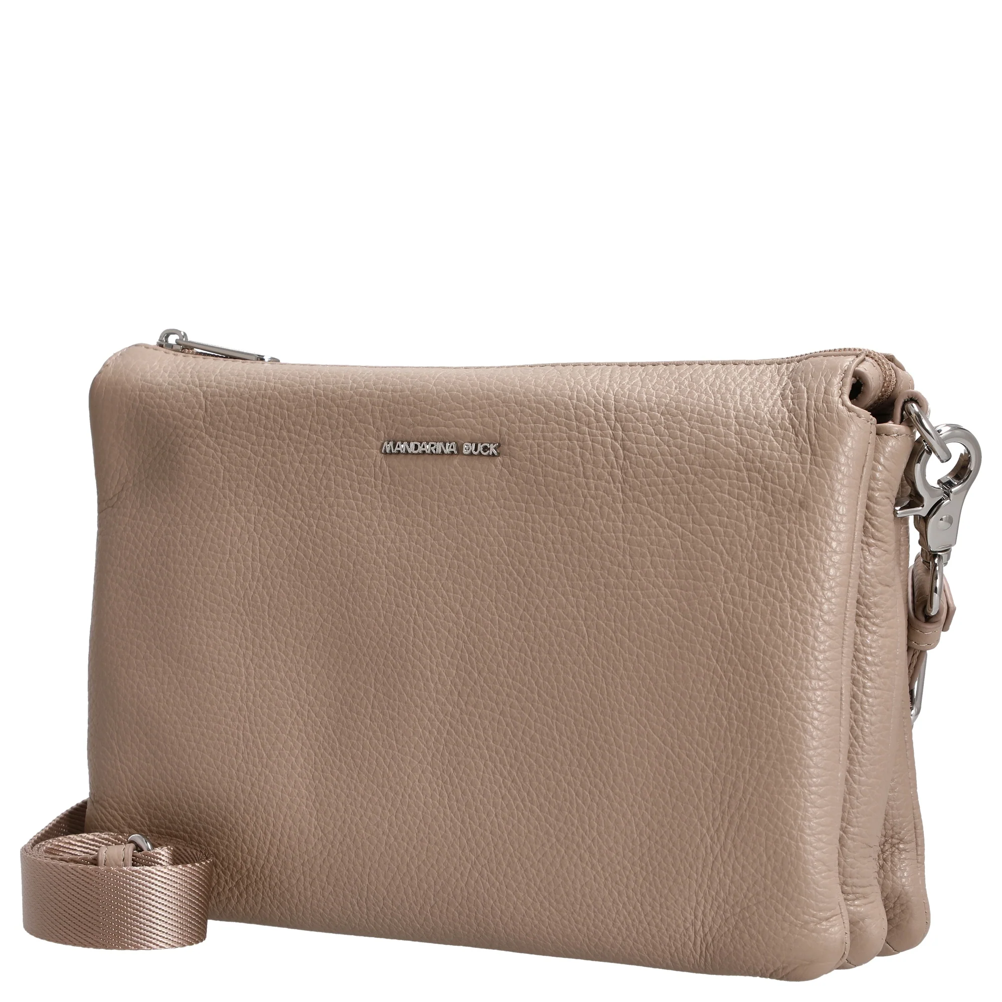 Mandarina Duck Mellow Leather - Umhängetasche 28 cm (warm taupe) - Image 2
