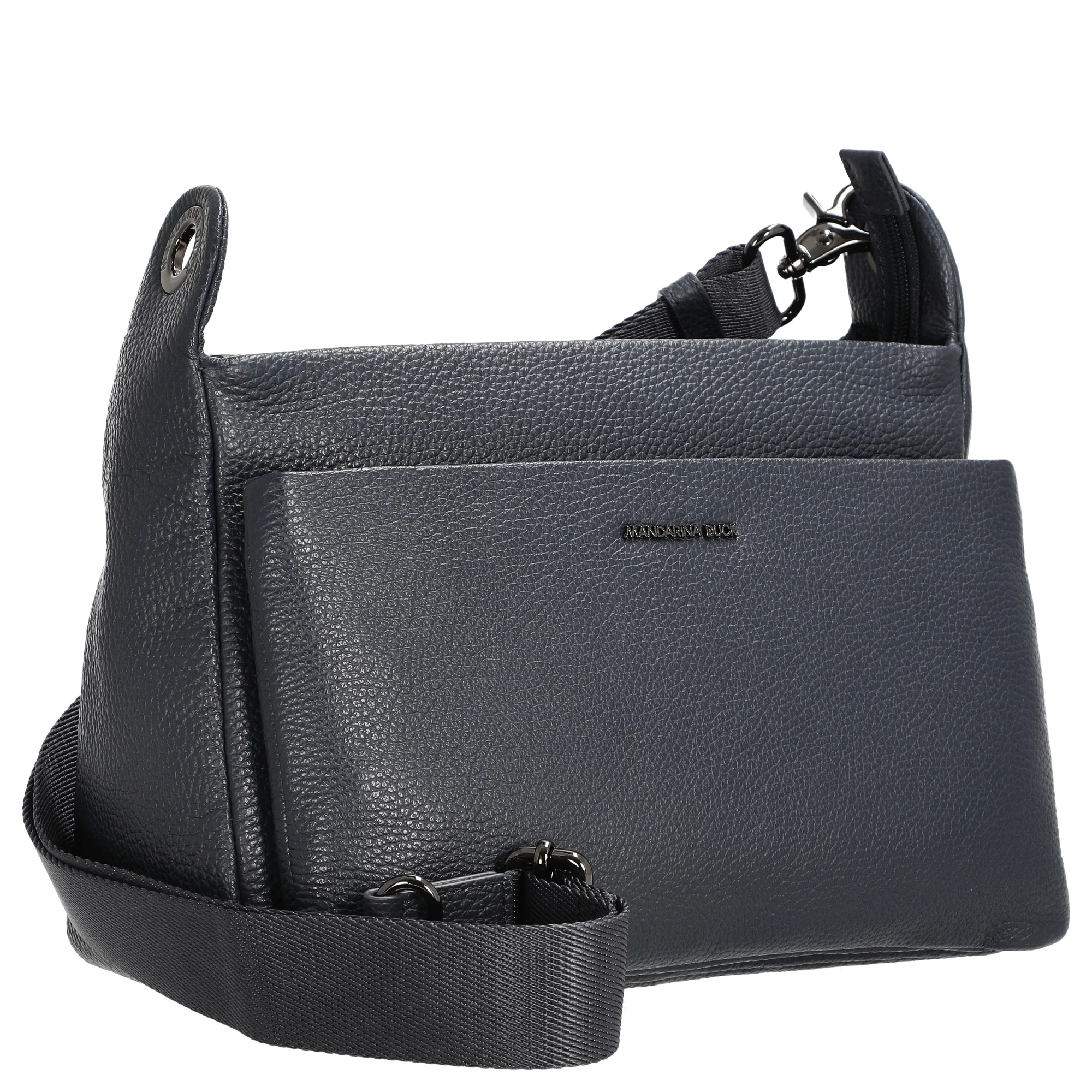 Mandarina Duck Mellow Leather - Umhängetasche 36 cm (dress blue) - Image 5