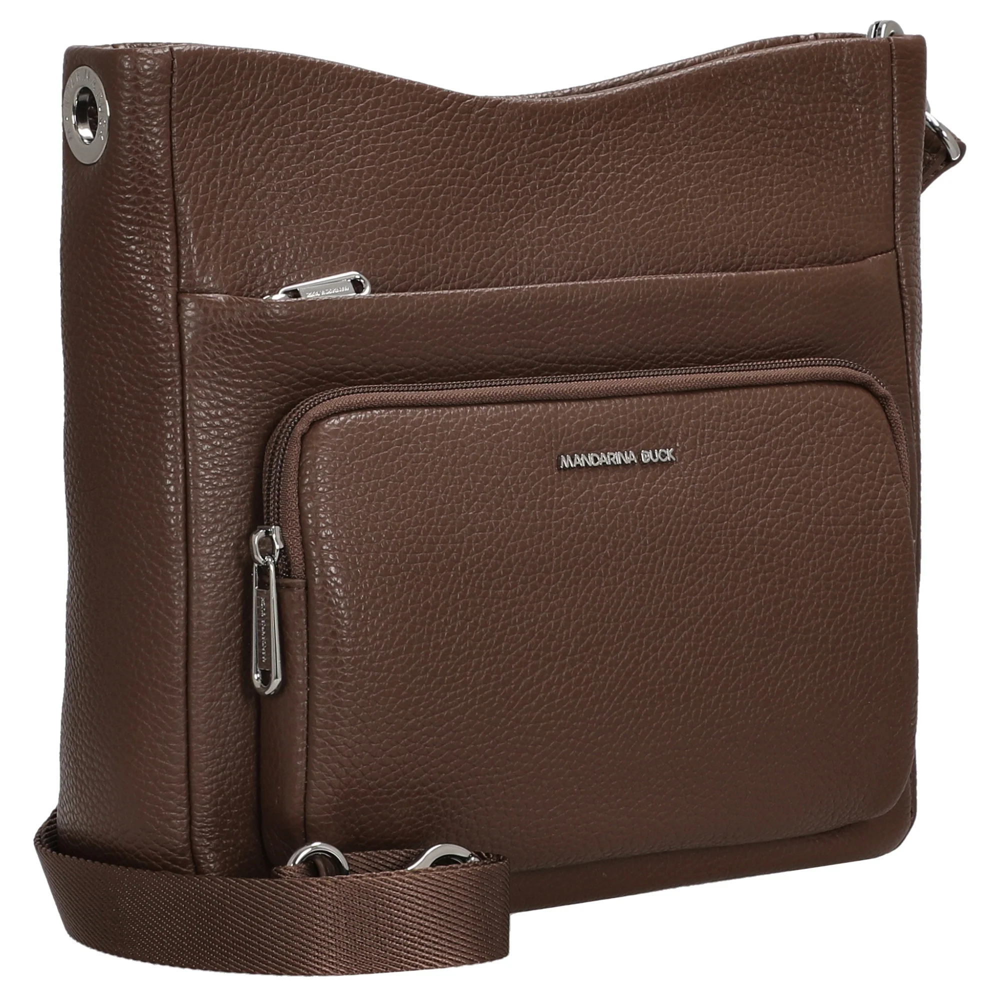 Mandarina Duck Mellow Leather - Umhängetasche M 30 cm (milk chocolate) - Image 5