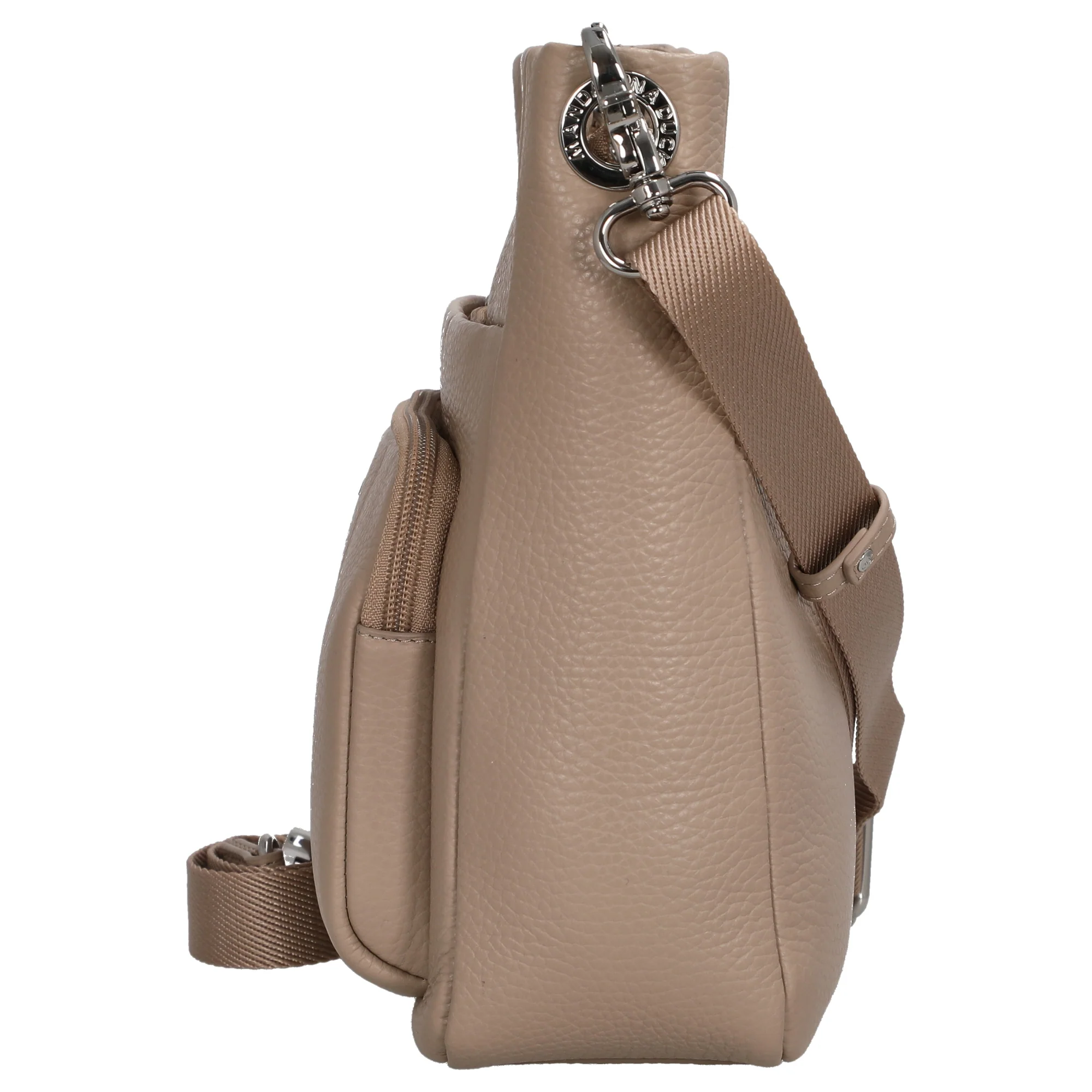 Mandarina Duck Mellow Leather - Umhängetasche M 30 cm (warm taupe) - Image 3