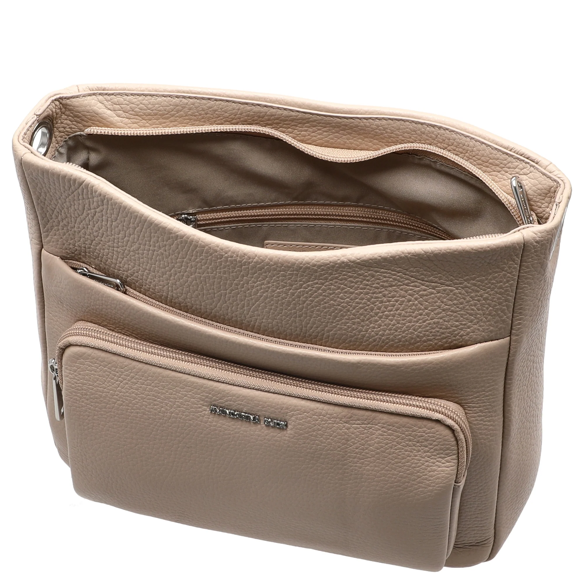 Mandarina Duck Mellow Leather - Umhängetasche M 30 cm (warm taupe) - Image 6