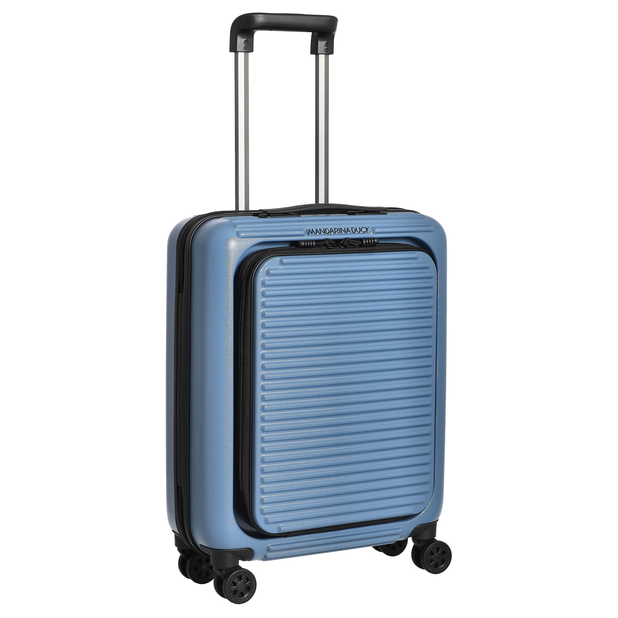 Mandarina Duck Tank Case - 4-Rollen-Trolley mit Vortasche 55 cm (china blue) - Image 5
