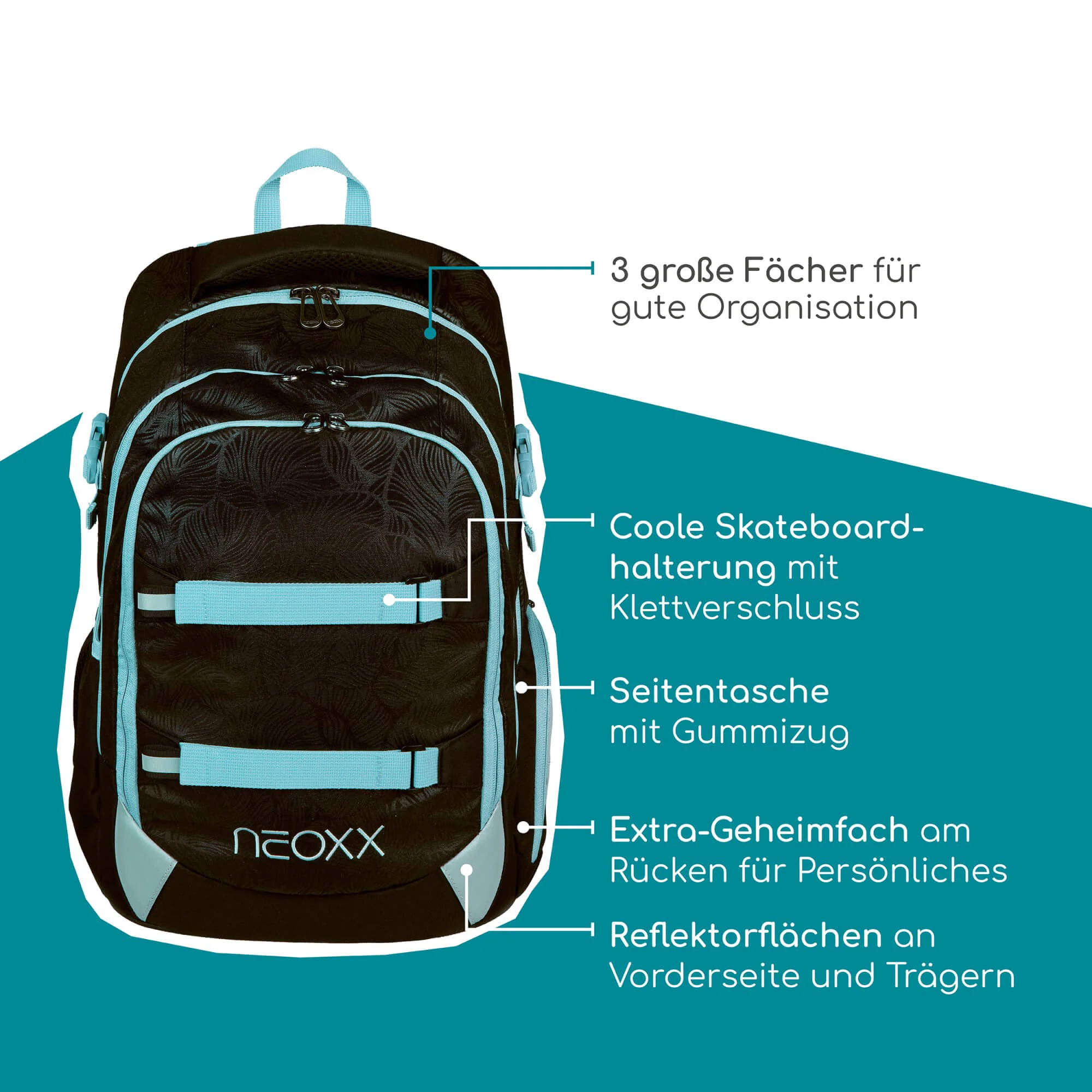 Neoxx ACTIVE PRO - Schulrucksack 45.5 cm (Queen of the nite) - Image 7