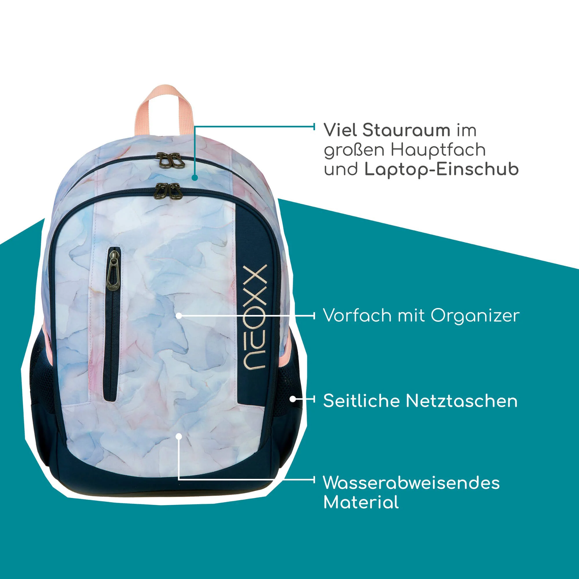Neoxx FLOW - Schulrucksack 42.5 cm (Dreaming of pastel) - Image 6