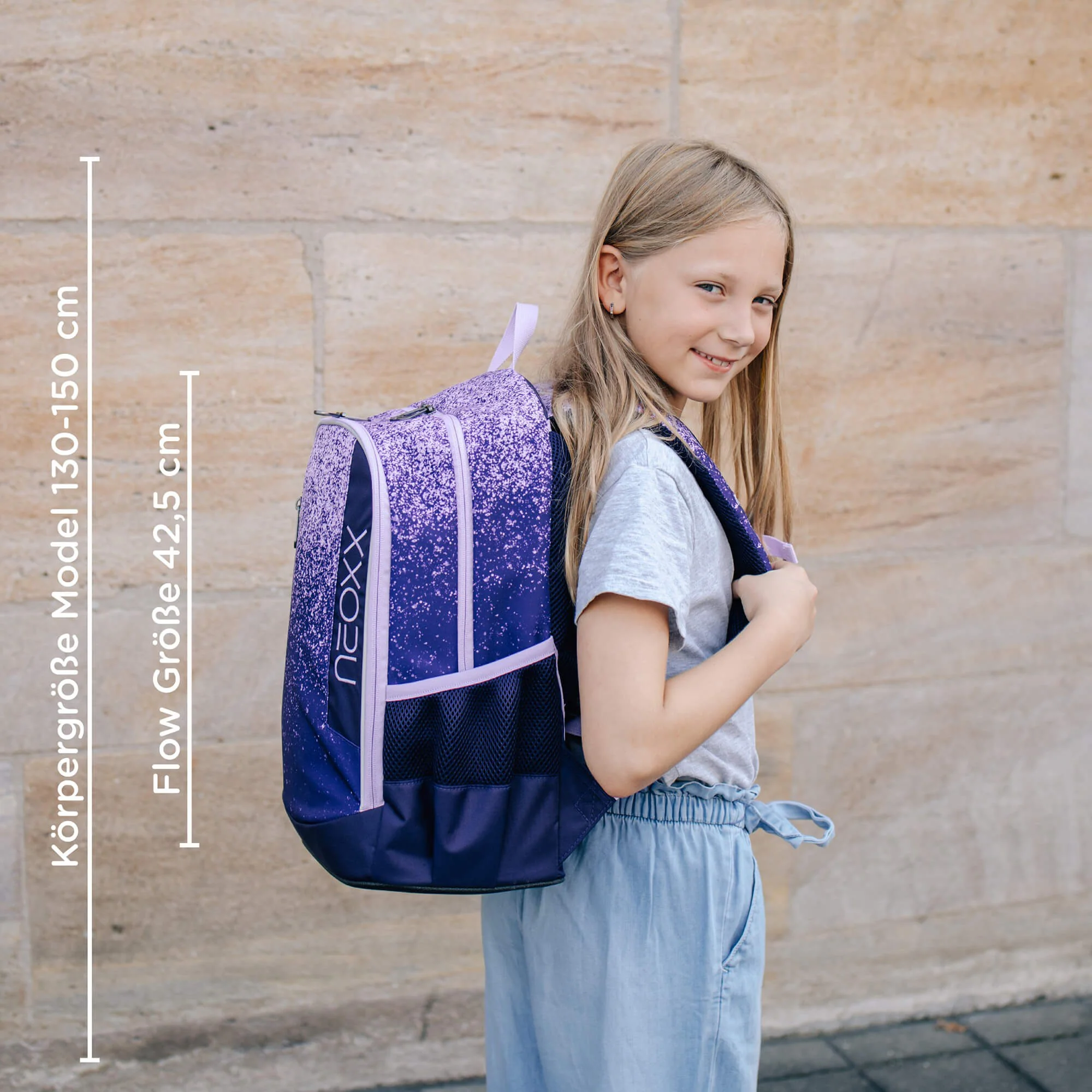Neoxx FLOW - Schulrucksack 42.5 cm (Glitterally perfect) - Image 12