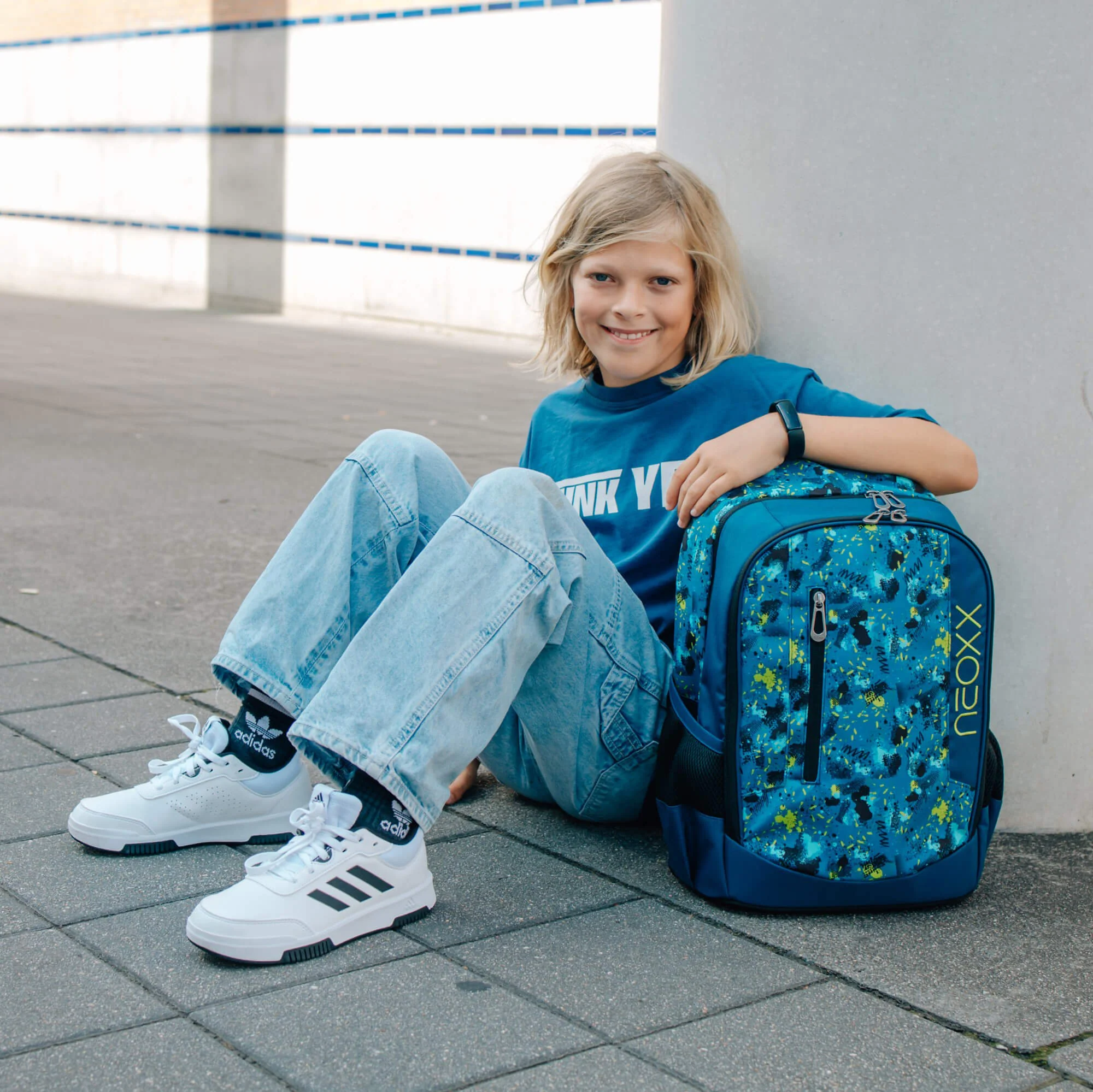 Neoxx FLOW - Schulrucksack 42.5 cm (Petrol extreme) - Image 11