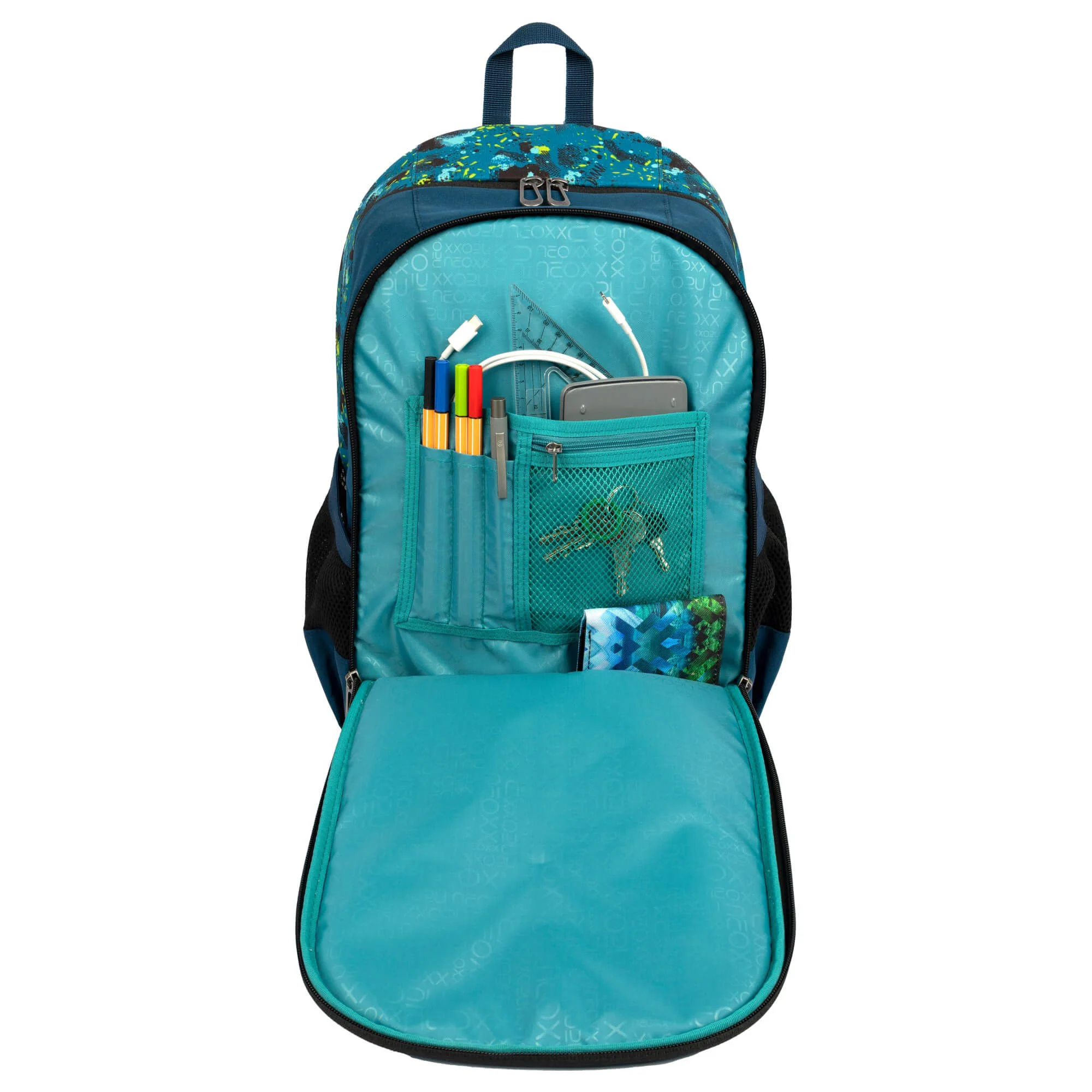 Neoxx FLOW - Schulrucksack 42.5 cm (Petrol extreme) - Image 5