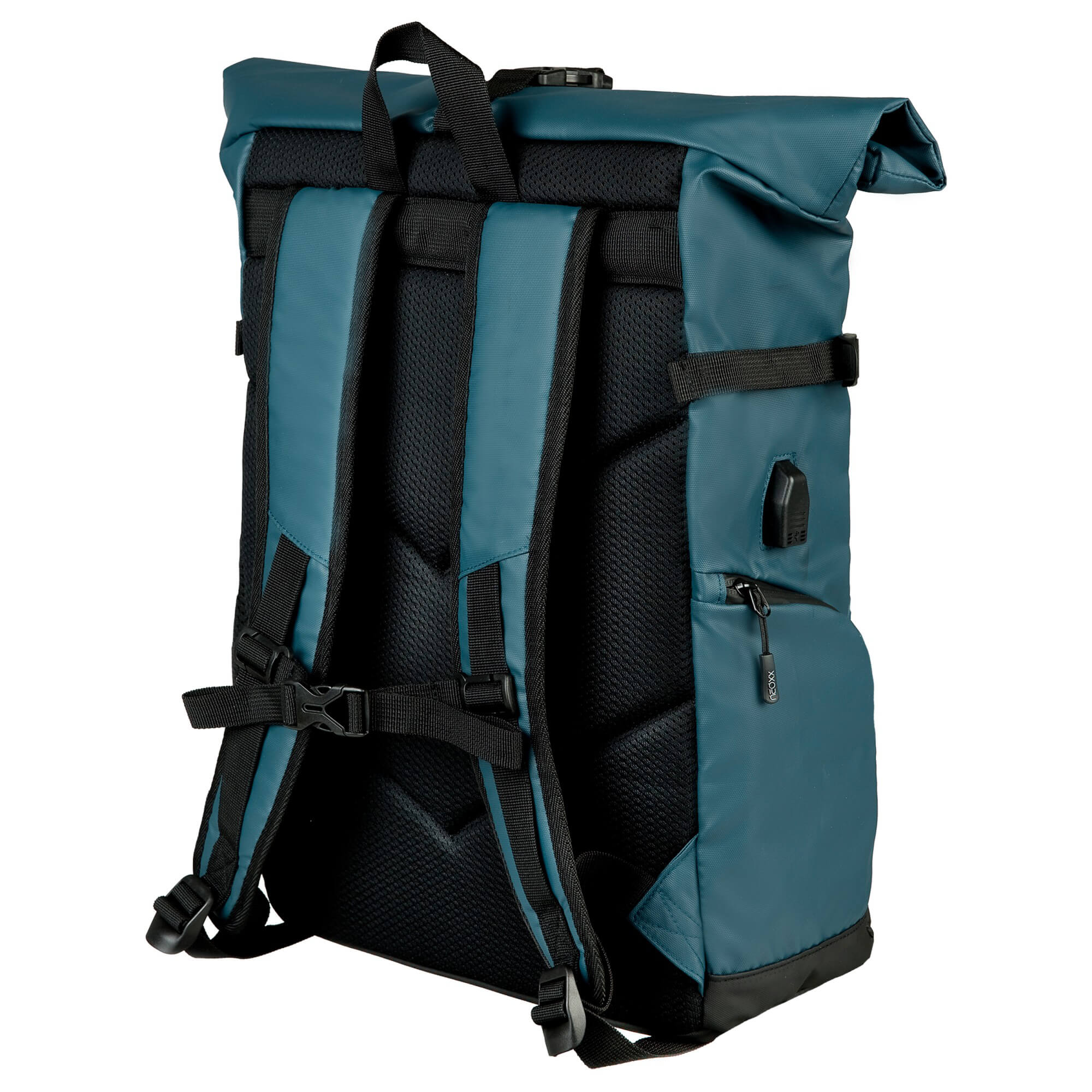 Neoxx VIBE Roll Top - Rucksack 15" 45 cm USB (nite) - Image 4