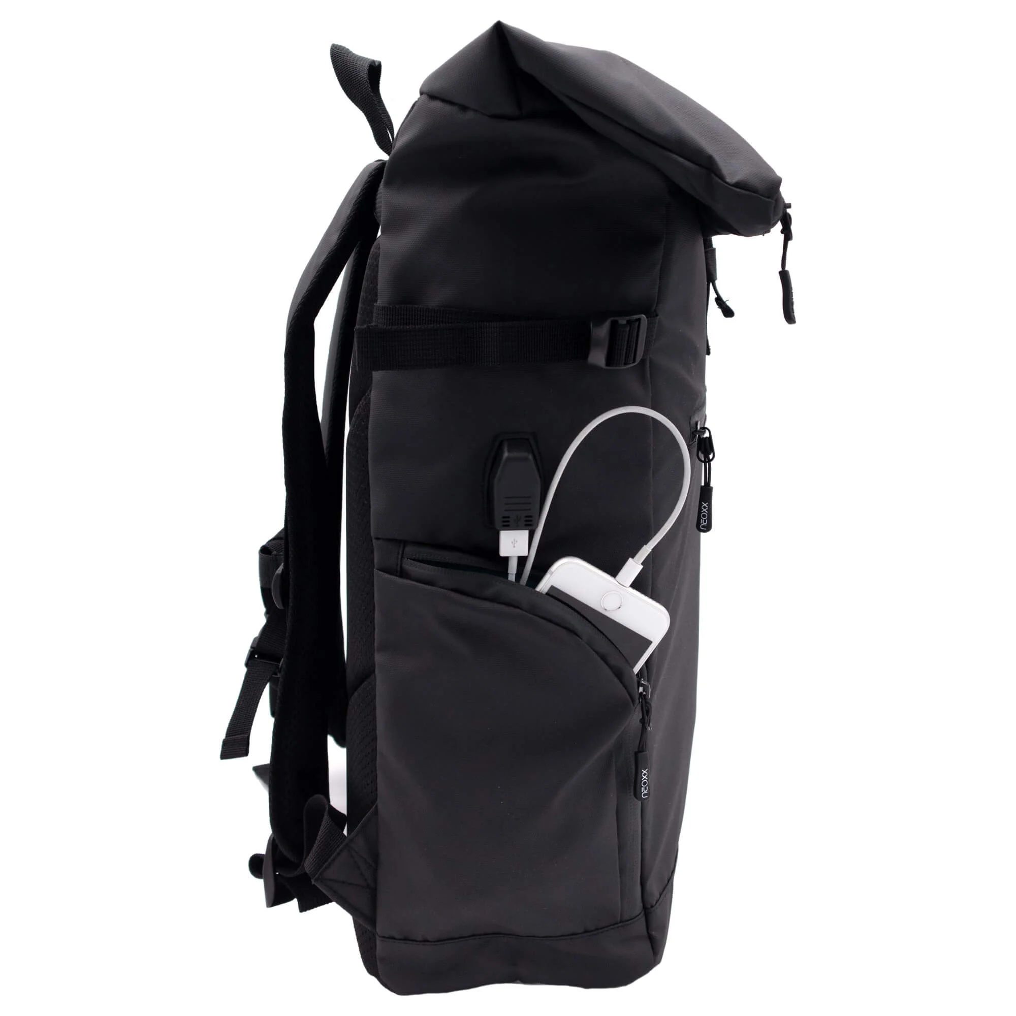 Neoxx VIBE Roll Top - Rucksack 15" 45 cm USB (urban) - Image 6