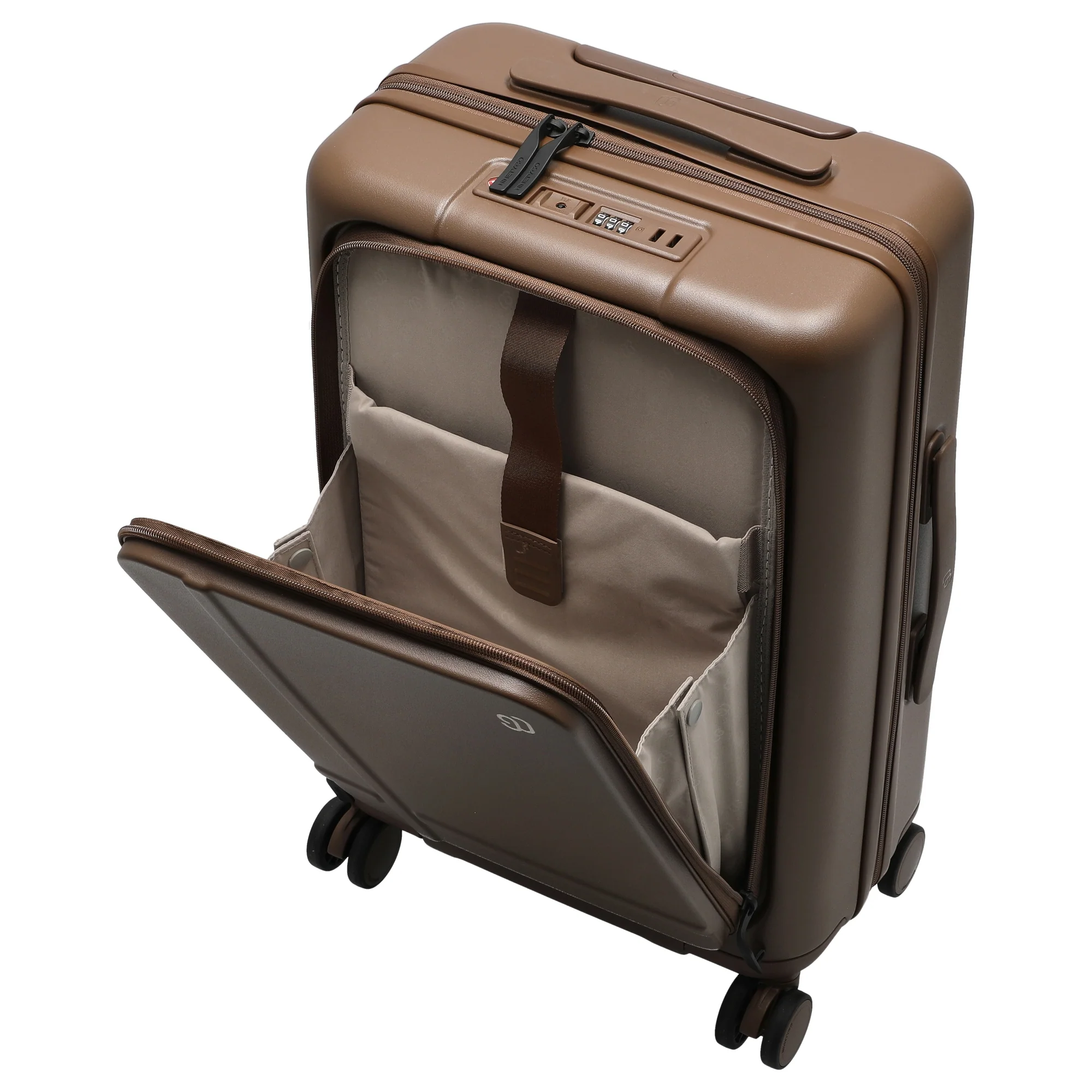 NINETYGO Coffee Jorney - 4-Rollen-Kabinentrolley S 55 cm (latte) - Image 7