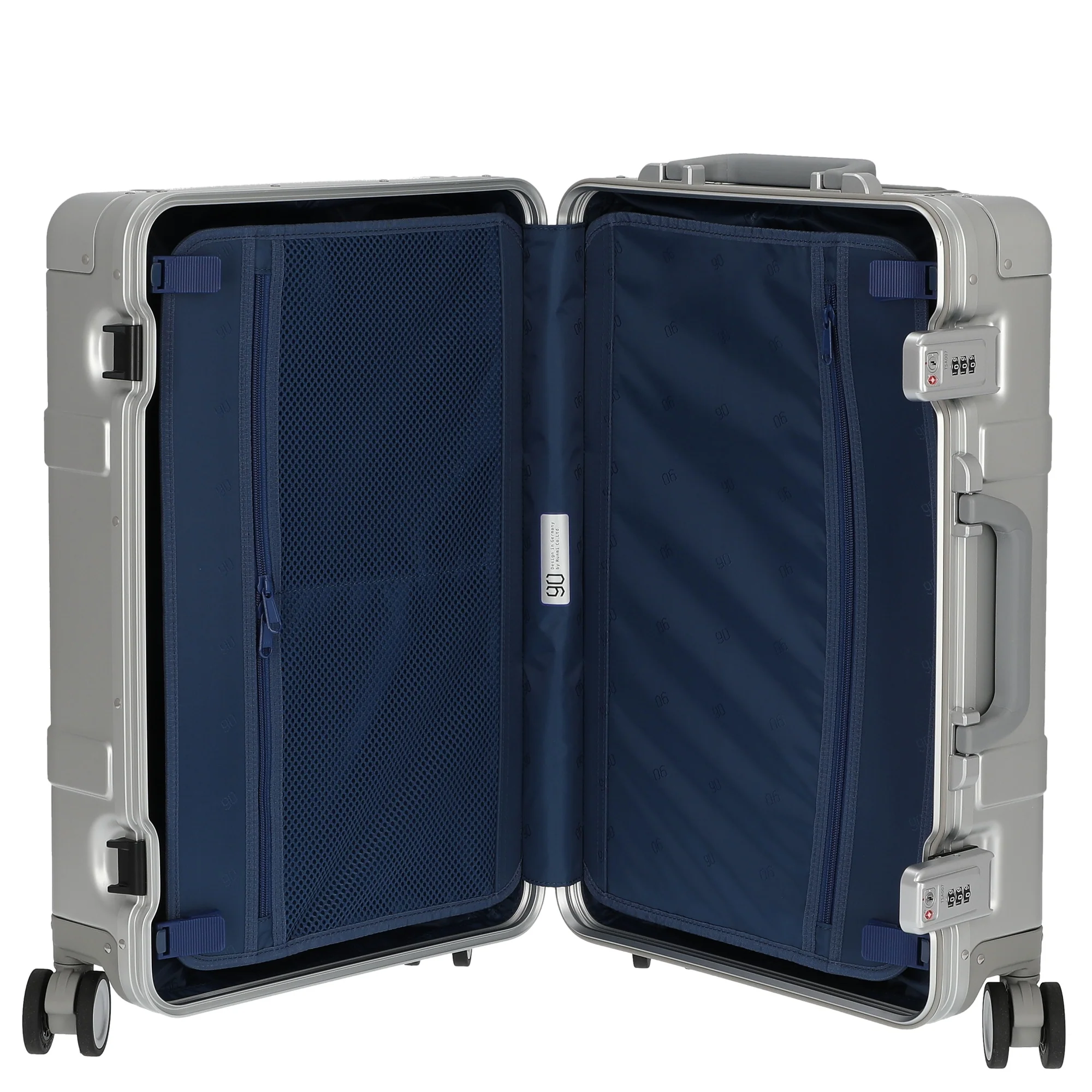 NINETYGO Metal - 4-Rollen-Kabinentrolley S 55 cm (silber) - Image 6