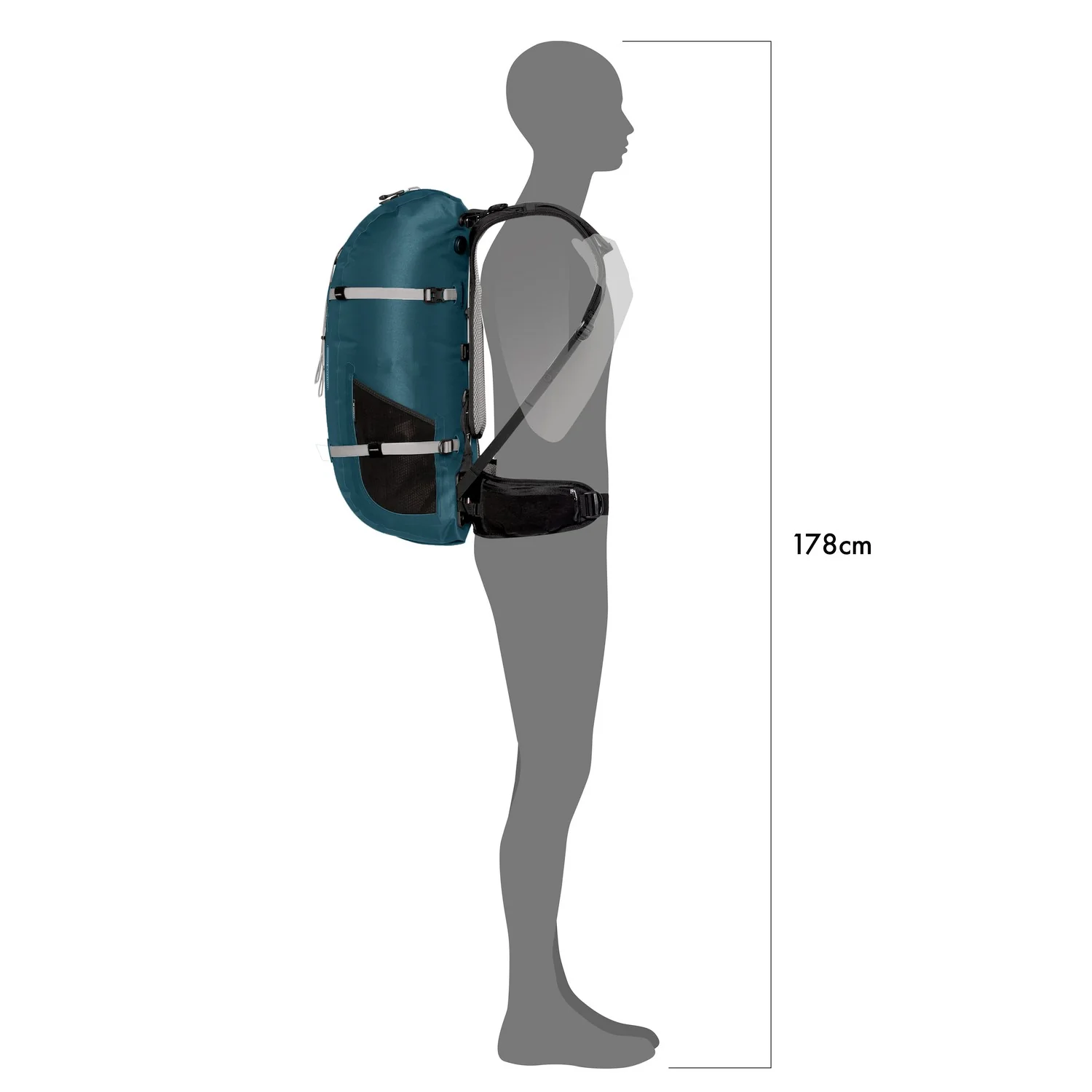 Ortlieb Atrack Outdoor 35 - Rucksack 59 cm (petrol) - Image 7