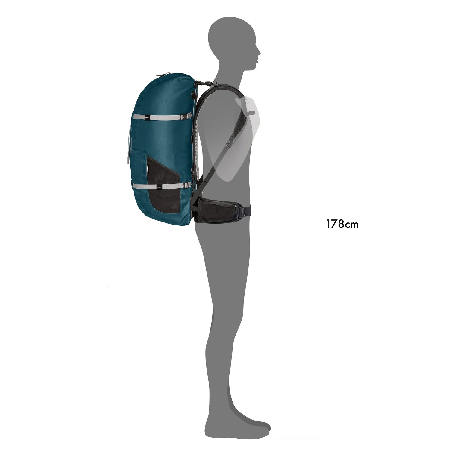 Ortlieb Atrack Outdoor 45 - Rucksack 62 cm (petrol) - Image 7