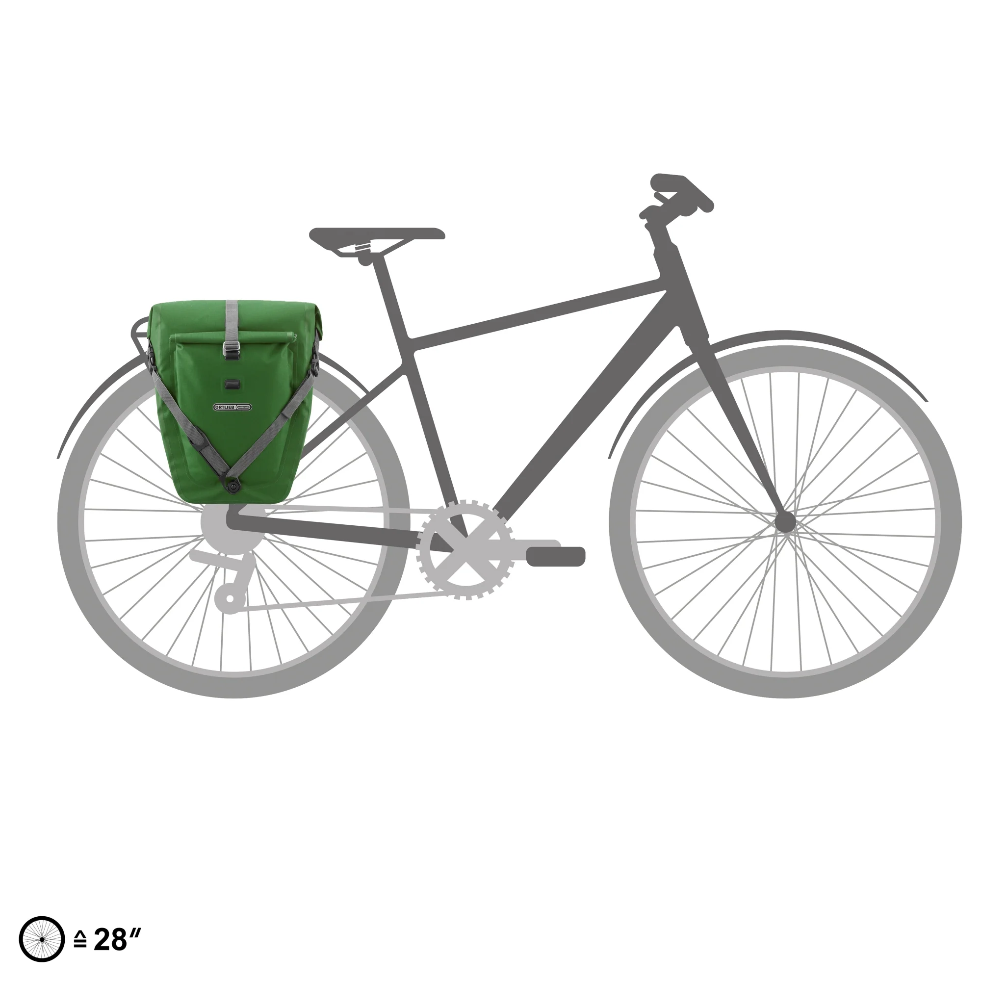 Ortlieb Back-Roller Plus 20+3 - Hinterradtasche QL2.2 42 cm (moss green) - Image 7