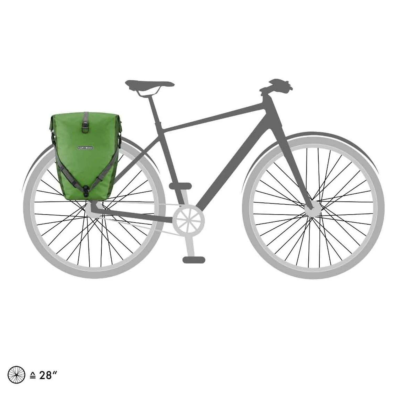 Ortlieb Back-Roller Plus CR - Hinterradtasche QL2.1 (2x20L) 42 cm (kiwi-moss green) - Image 7