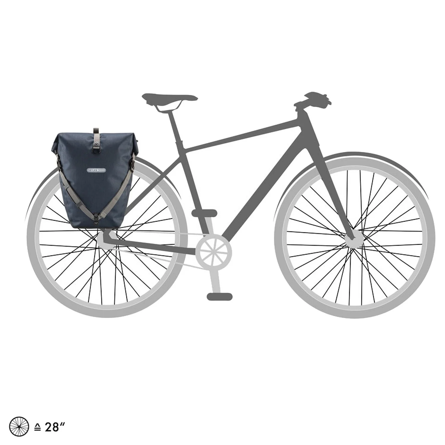 Ortlieb Back-Roller Urban 20 - Hinterradtasche QL2.1 42 cm (ink) - Image 7