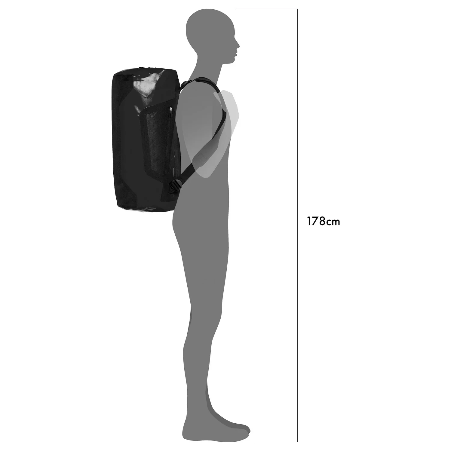 Ortlieb Duffle 60 - Reisetasche/ Rucksack 58 cm (black) - Image 11