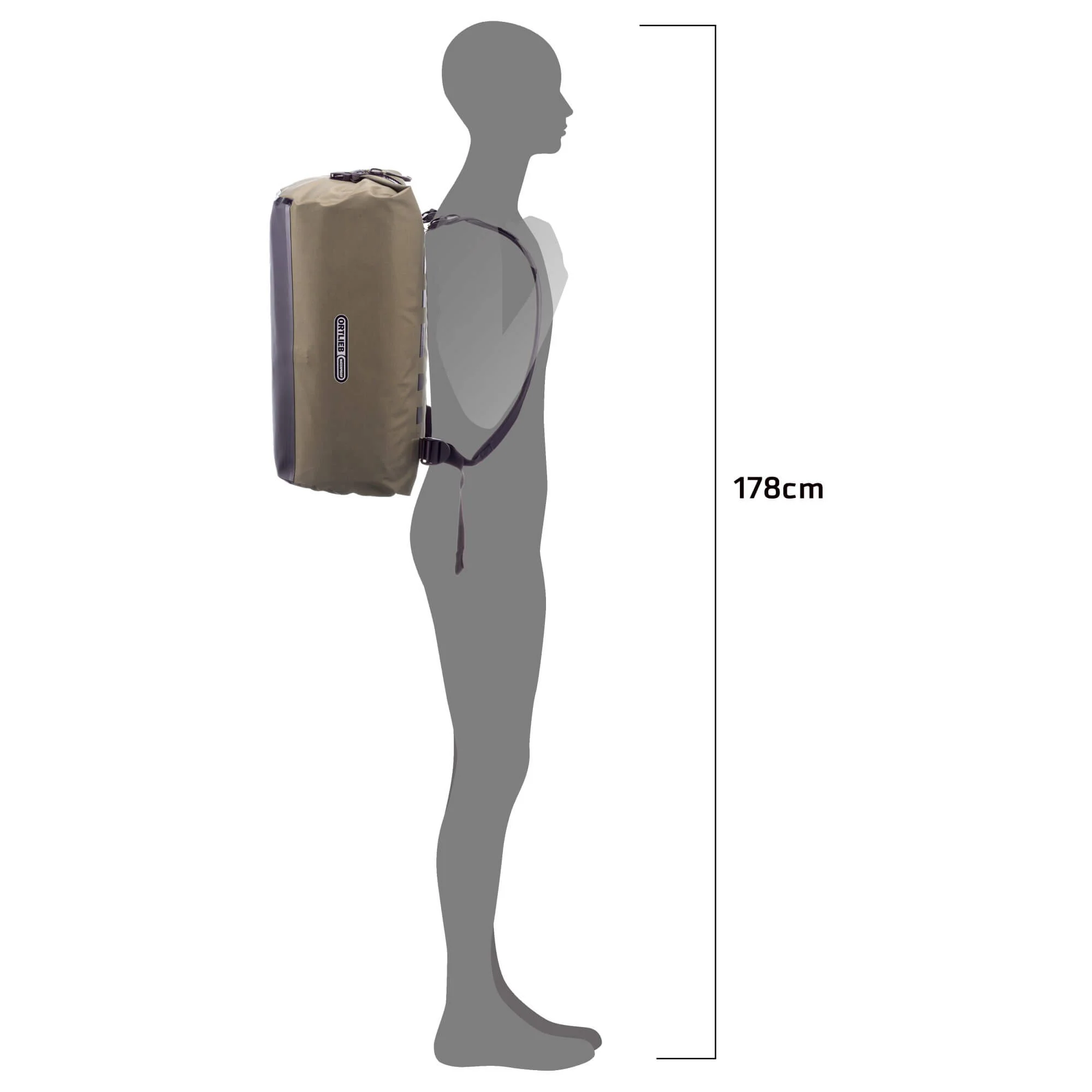 Ortlieb Duffle Lite 40 - Reisetasche/Reiserucksack 53 cm (dark sand) - Image 11