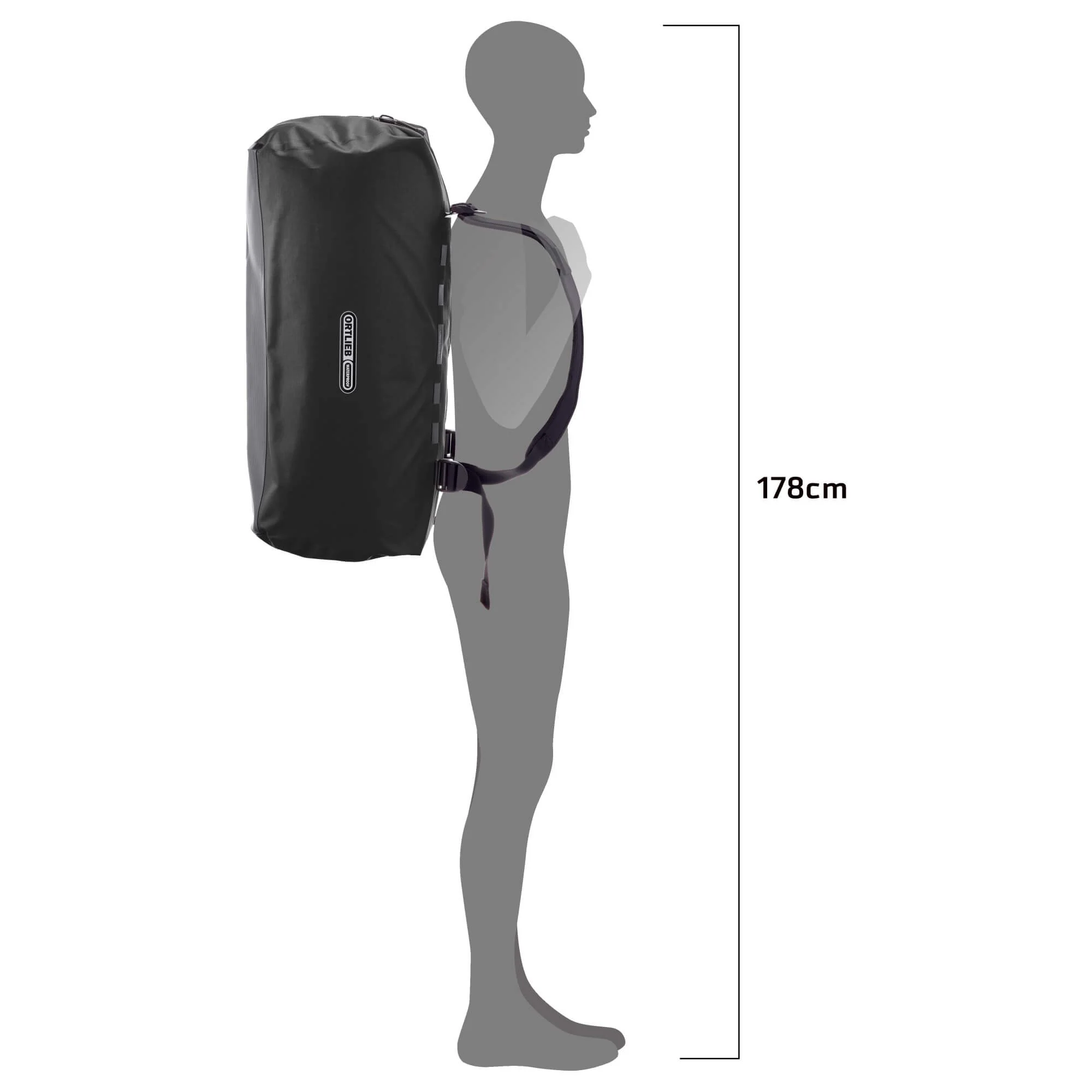 Ortlieb Duffle Lite 60 - Reisetasche/Reiserucksack 58 cm (black) - Image 11