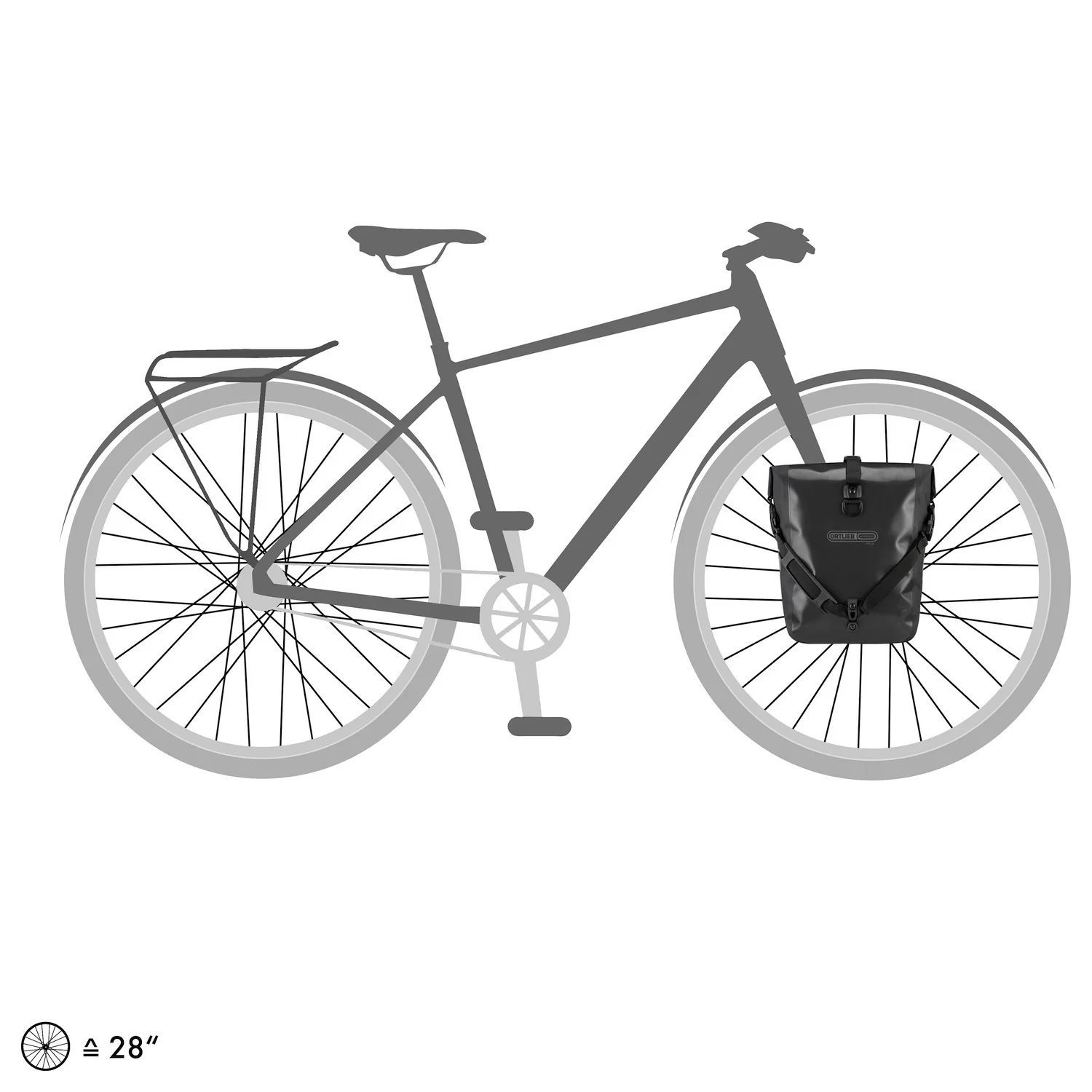 Ortlieb Sport-Roller Free 25 QL2.1 - Vorderradtasche (2x12.5L) 30 cm (black) - Image 8
